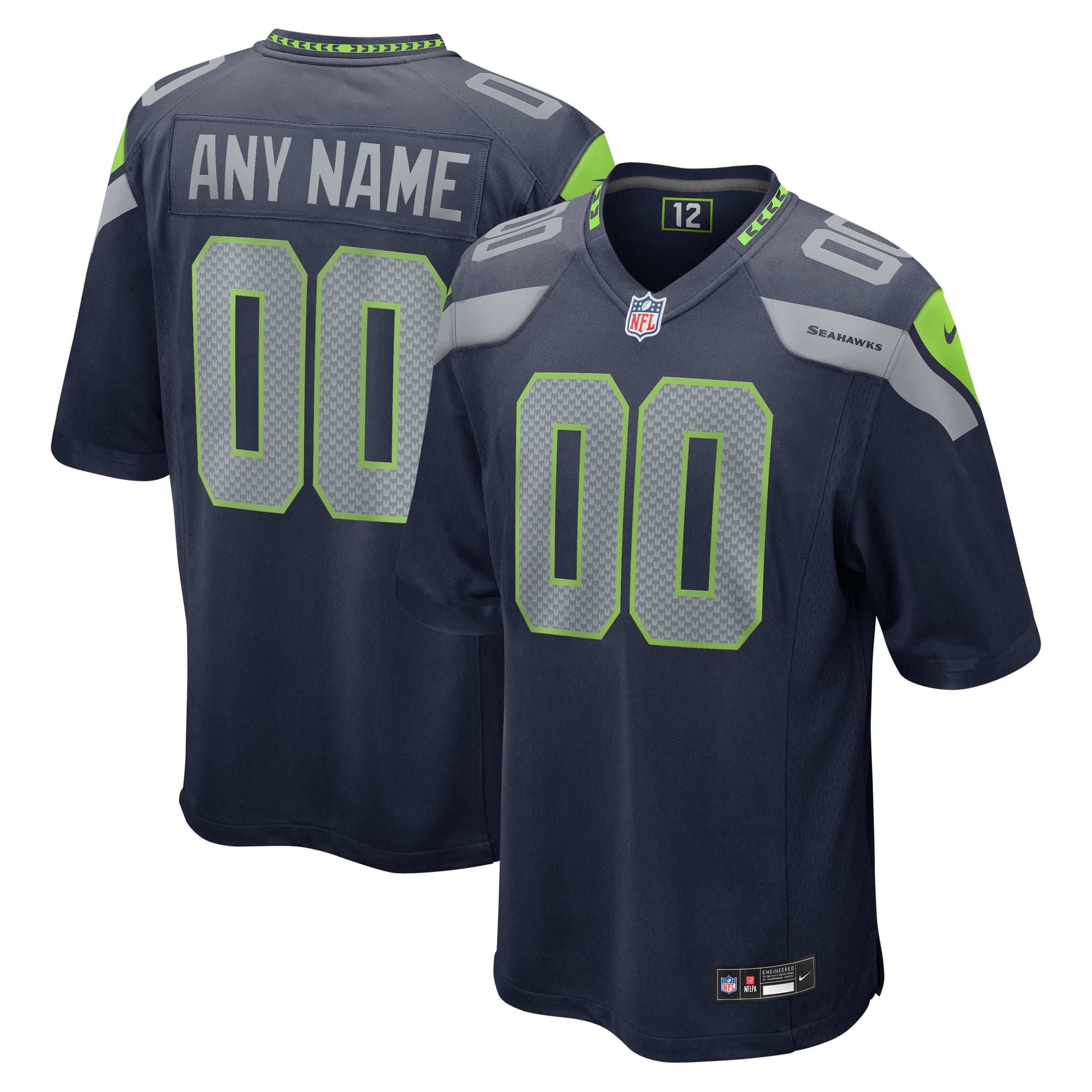 Camiseta Game de la 1ª equipación del Seattle Seahawks - Personalizada - Jóvenes