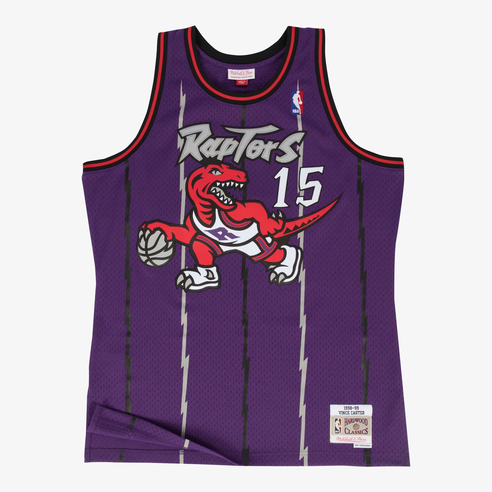 Vince Carter Toronto Raptors 1998-99 Mitchell & Ness Swingman Auswärtstrikot – Lila