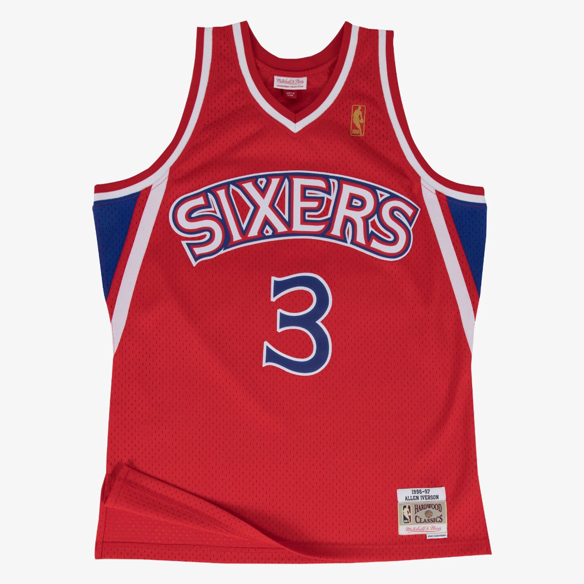 Philadelphia 76ers Mitchell & Ness Swingman Jersey Road Allen Iverson 1996-97 Philadelphia 76ers Mitchell & Ness Swingman Jersey Road Allen Iverson 1996-97