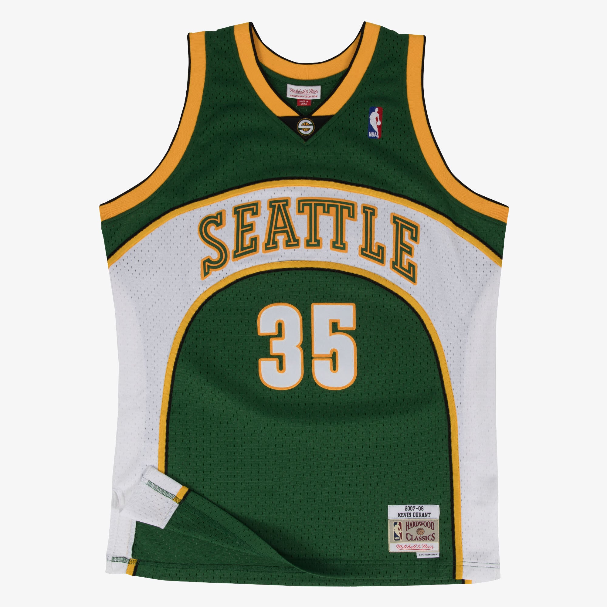 Kevin Durant Seattle Supersonics 2007-08 Mitchell & Ness Green Swingman Jersey Road