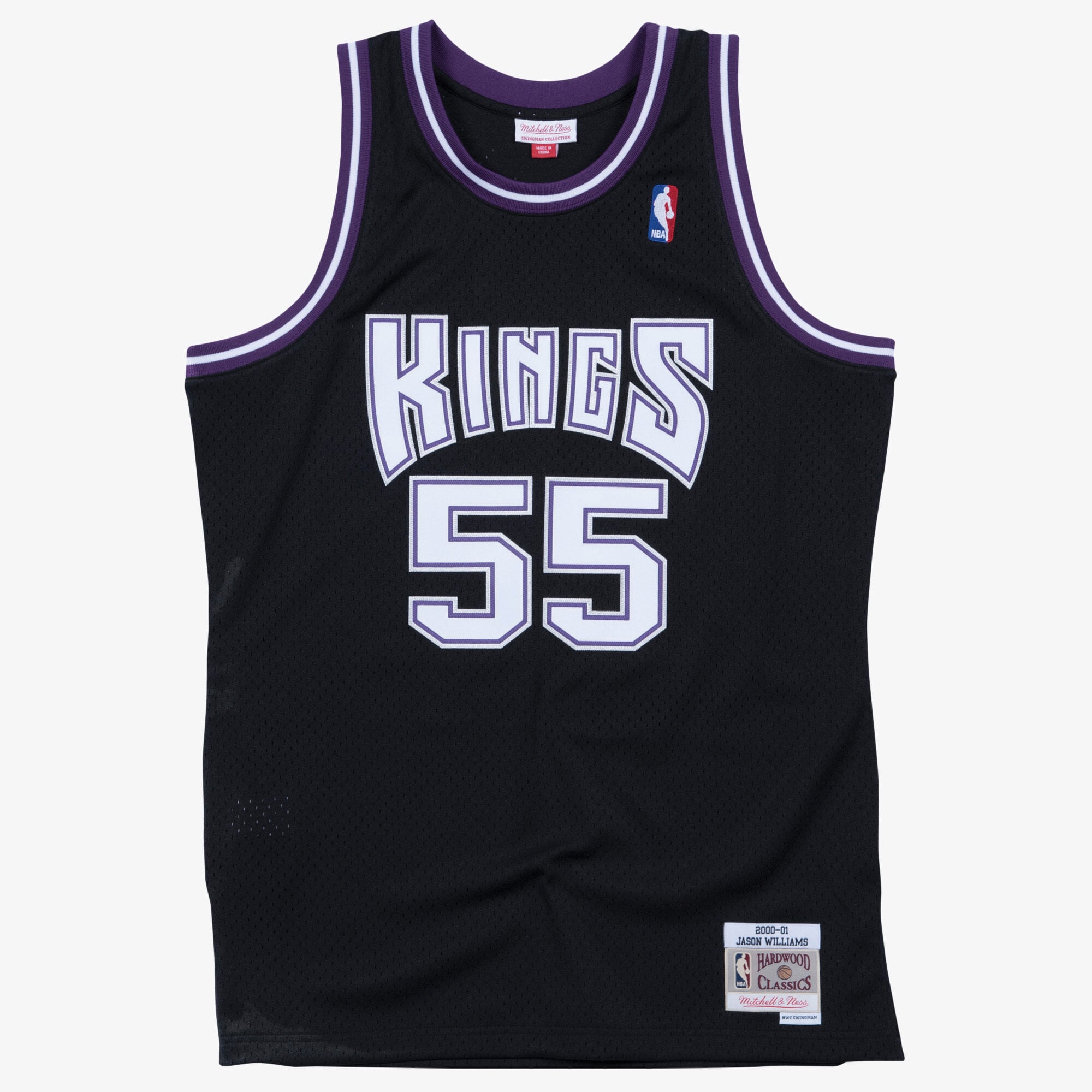 Maillot Swingman Extérieur Sacramento Kings 2000-01 Mitchell & Ness – Noir – Jason Williams