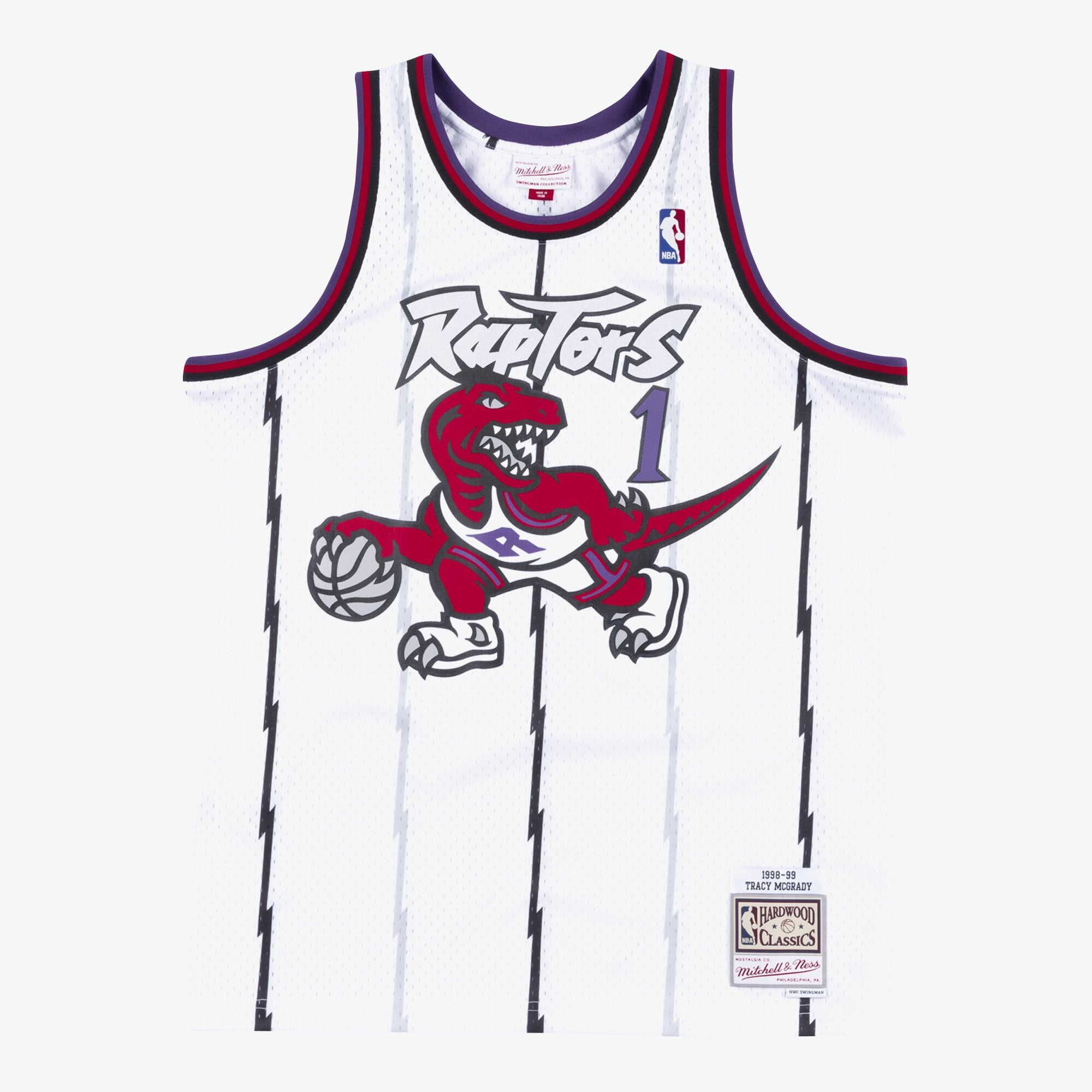 Tracy McGrady Toronto Raptors 1998-99 Mitchell & Ness Swingman Trikot – Weiß