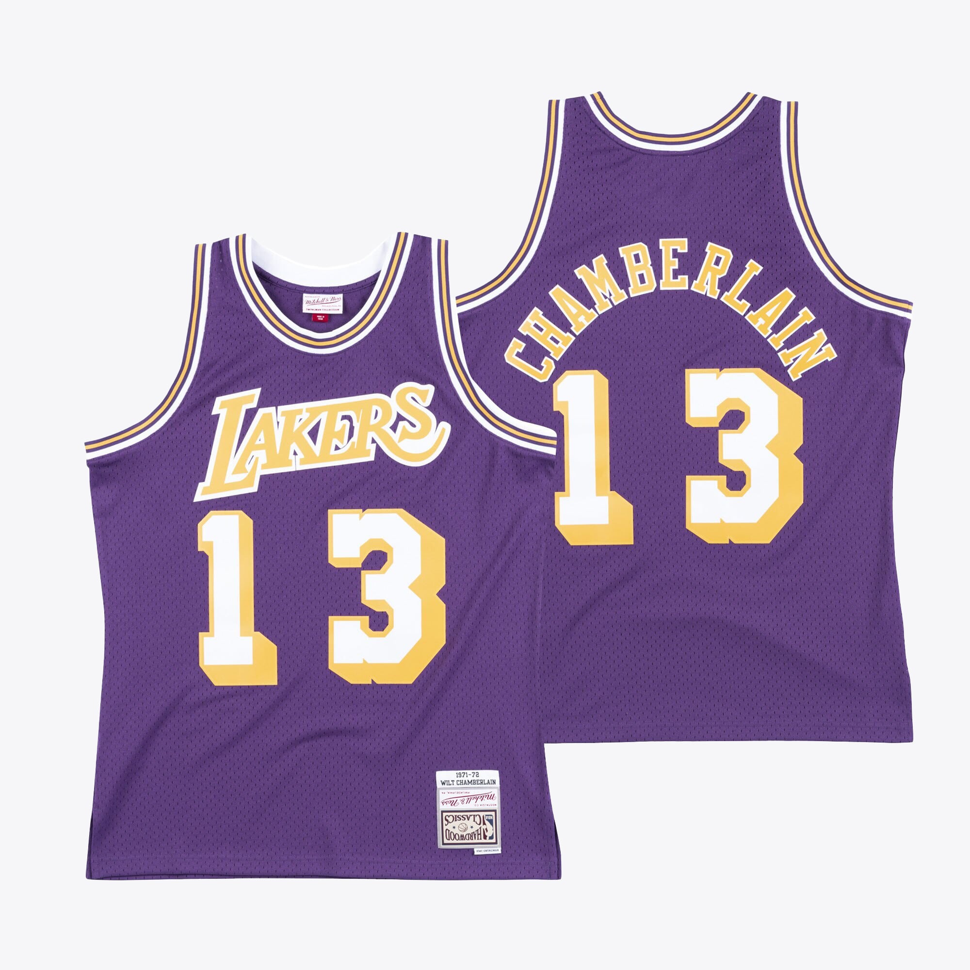 Wilt Chamberlain Los Angeles Lakers 1971 Mitchell & Ness Swingman Trikot – Lila