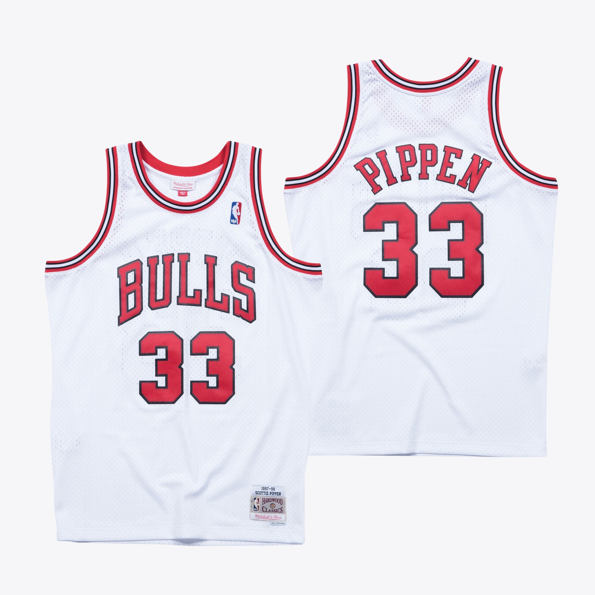 Scottie Pippen Chicago Bulls 1997 Mitchell & Ness White Swingman Jersey