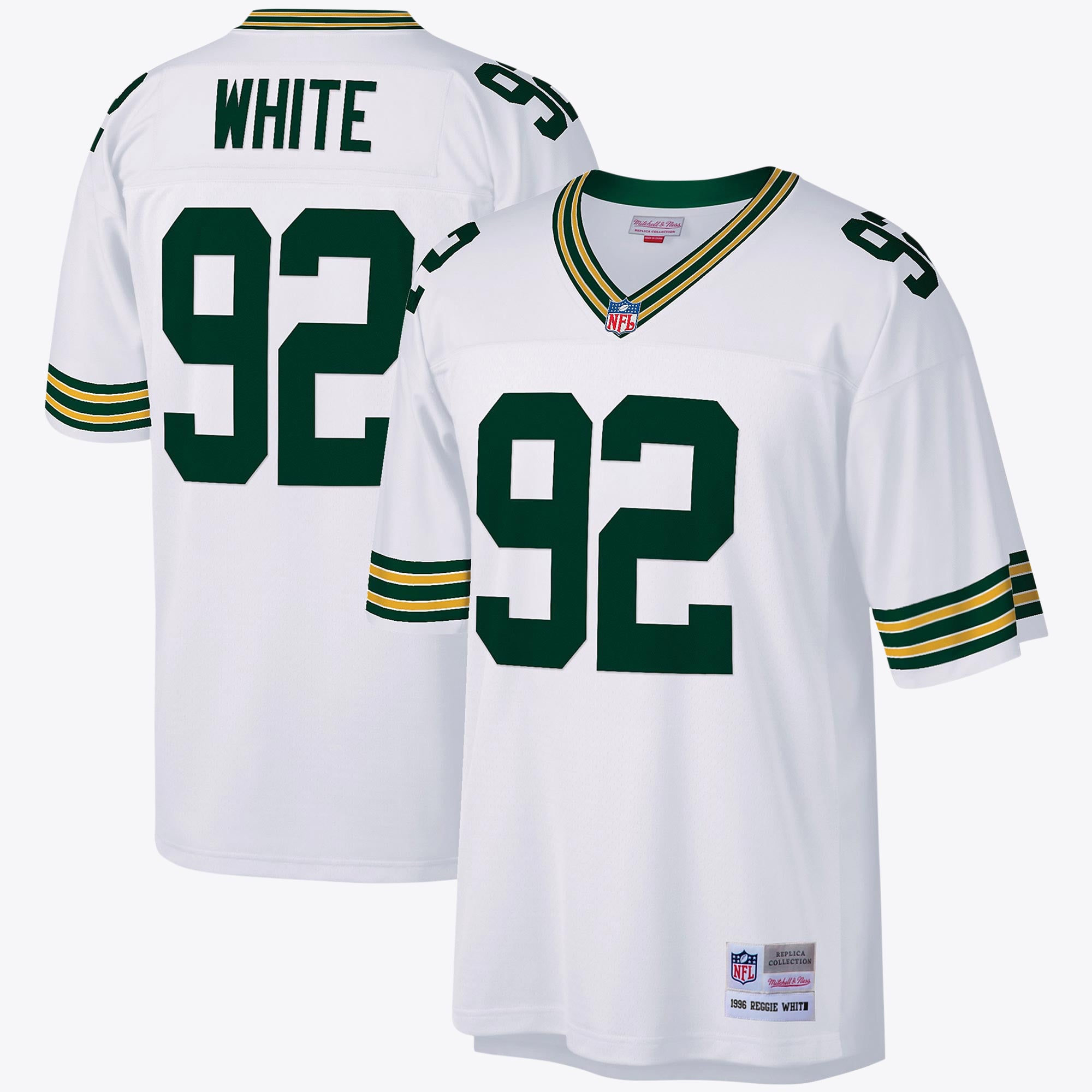 Reggie White Green Bay Packers 1996 Mitchell & Ness White Legacy Jersey