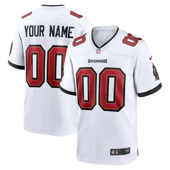 Tampa Bay Buccaneers Nike Game Road Jersey - White - Custom - Mens