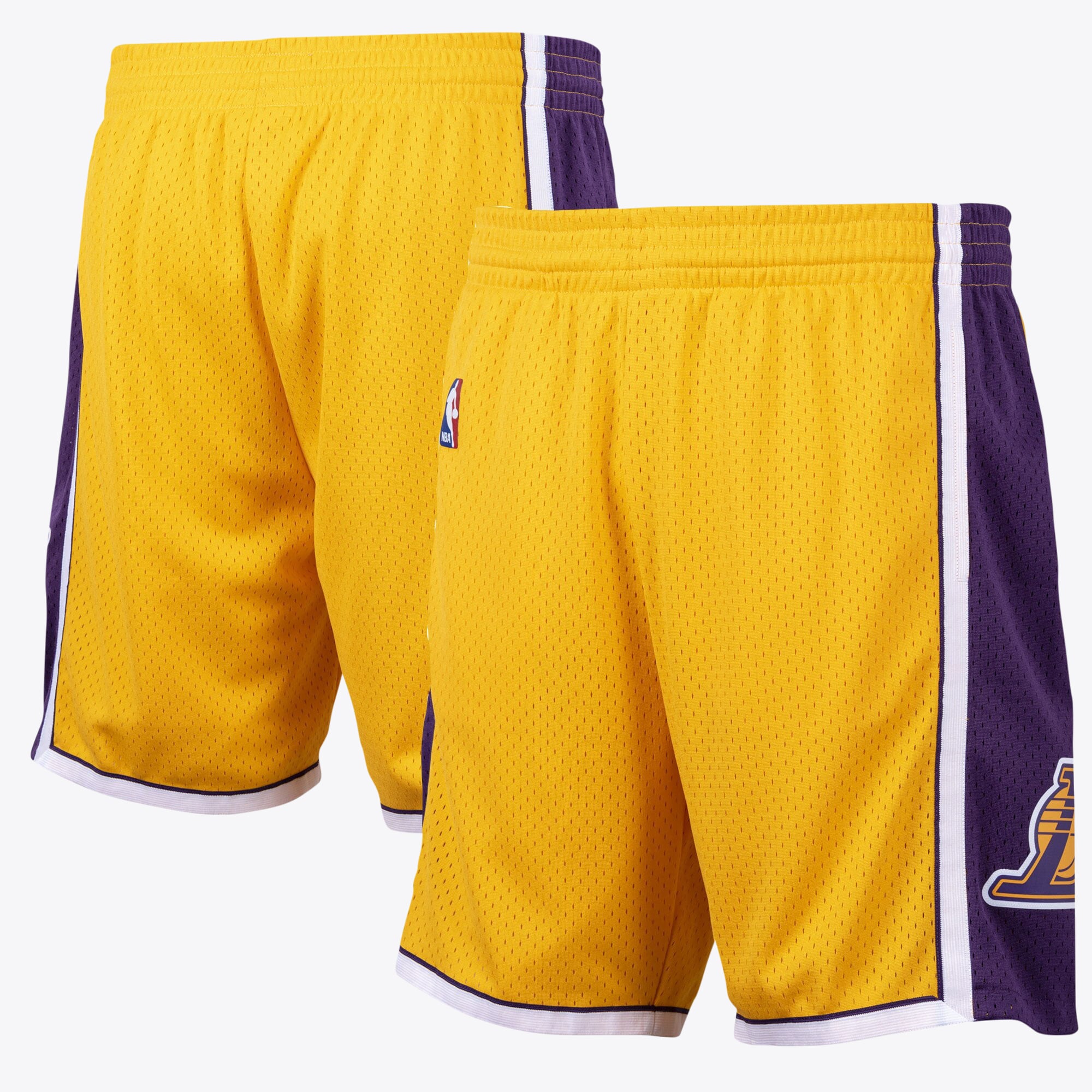 Los Angeles Lakers Hardwood Classics Road Swingman Shorts von Mitchell & Ness - Herren
