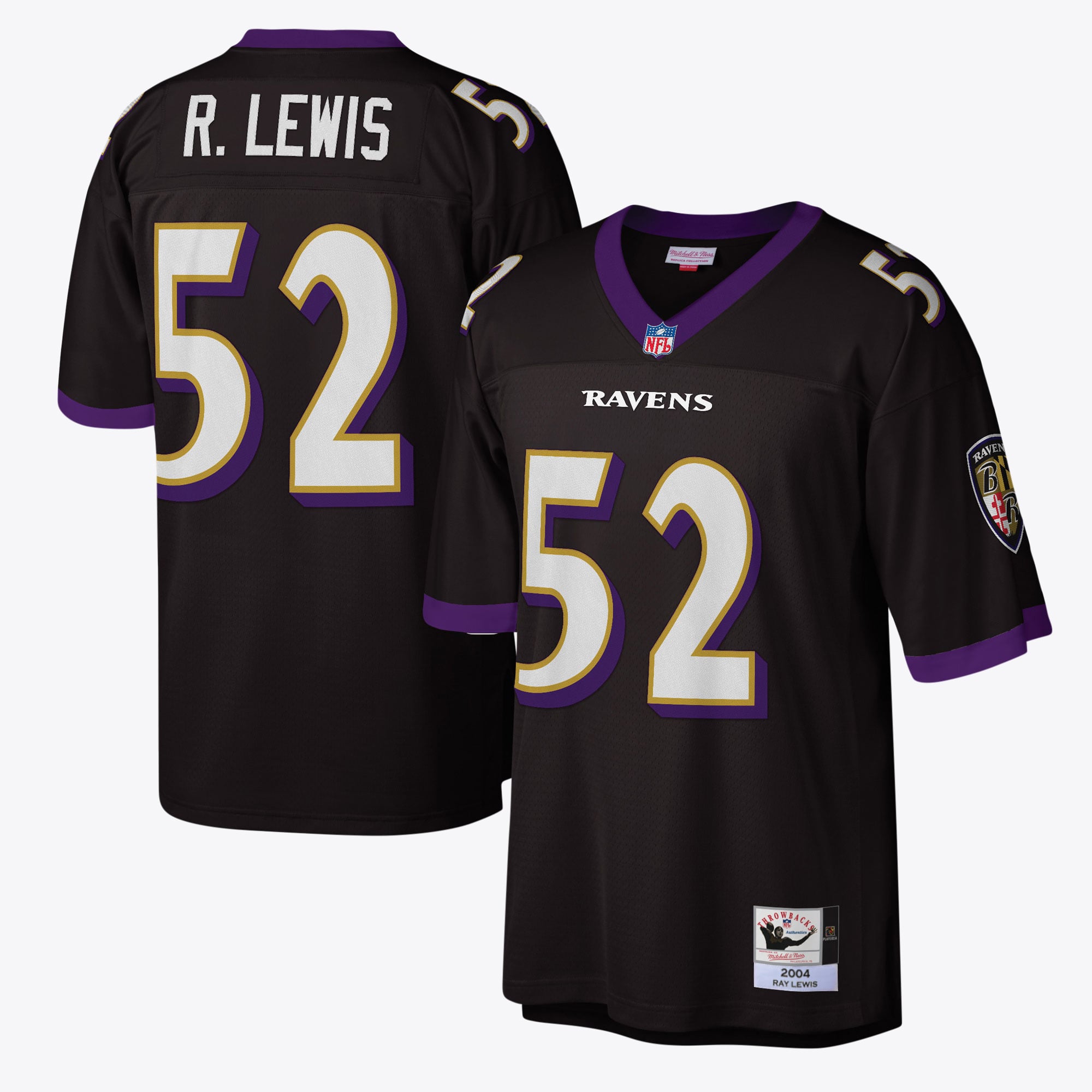 Camiseta Baltimore Ravens Mitchell and Ness Legacy de Ray Lewis para hombre