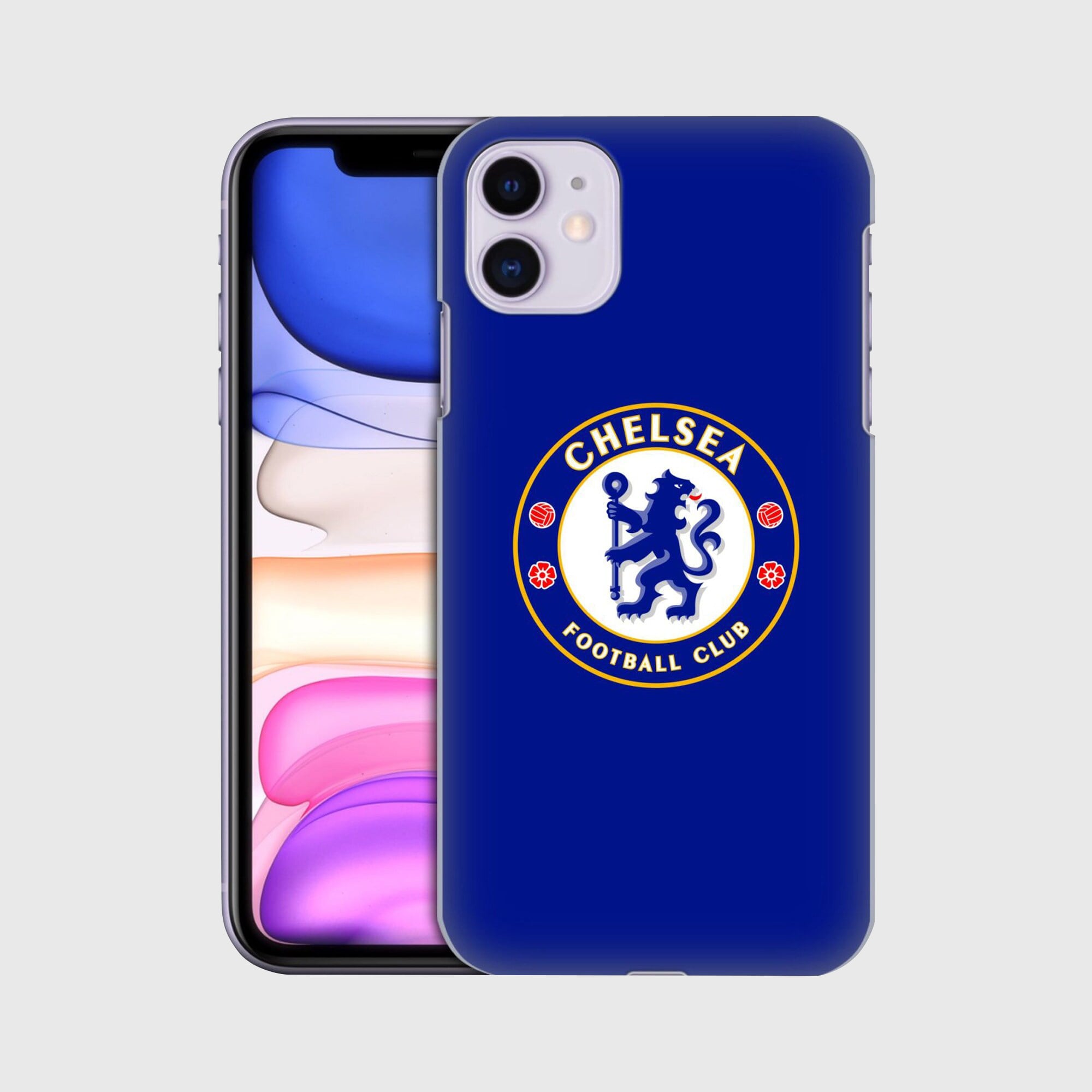 Custodia per cellulare rigida blu Chelsea - iPhone