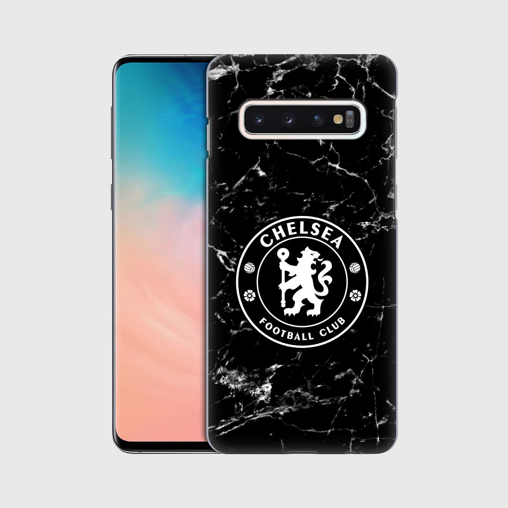 Custodia Rigida per Telefono in Marmo Nero Chelsea - Samsung