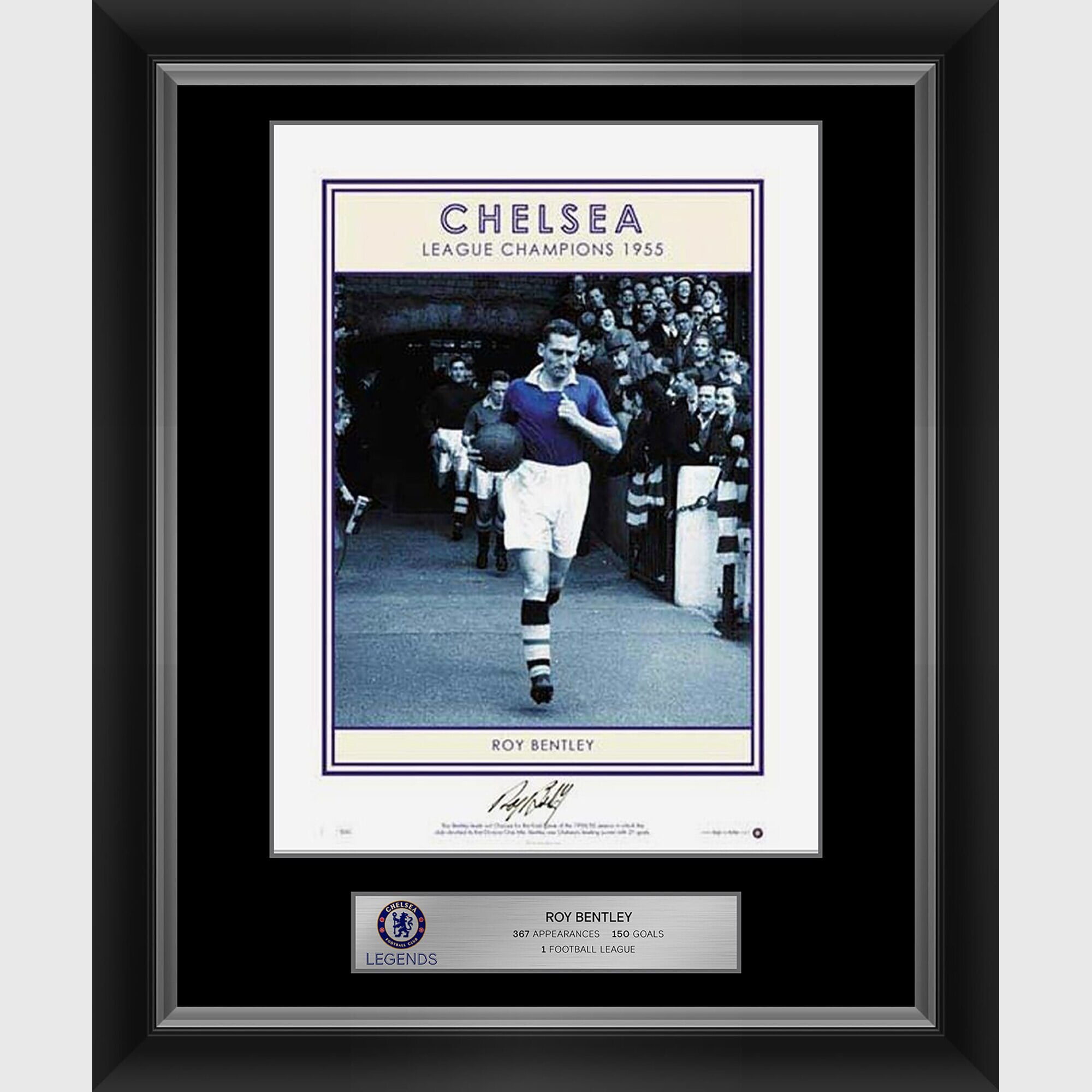 Chelsea Roy Bentley - Stampa incorniciata autografata