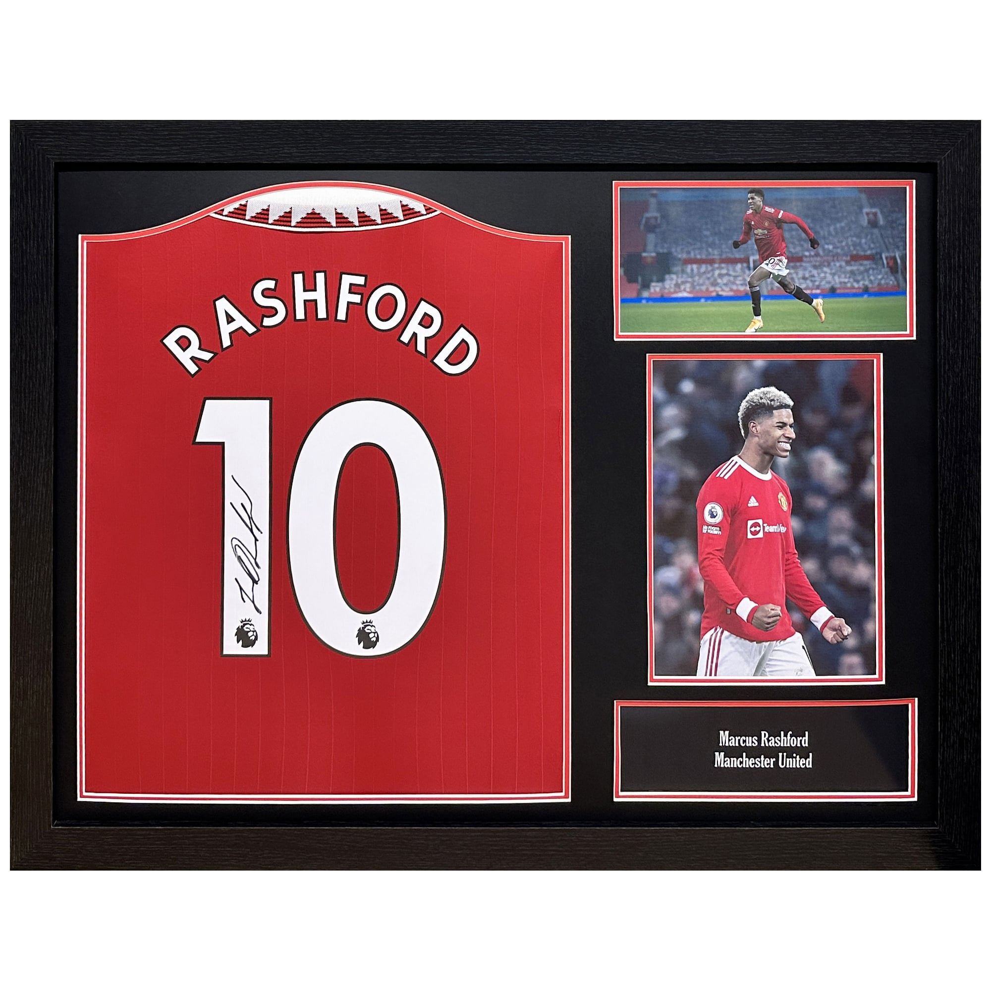 Camicia autografata da Marcus Rashford - Incorniciato