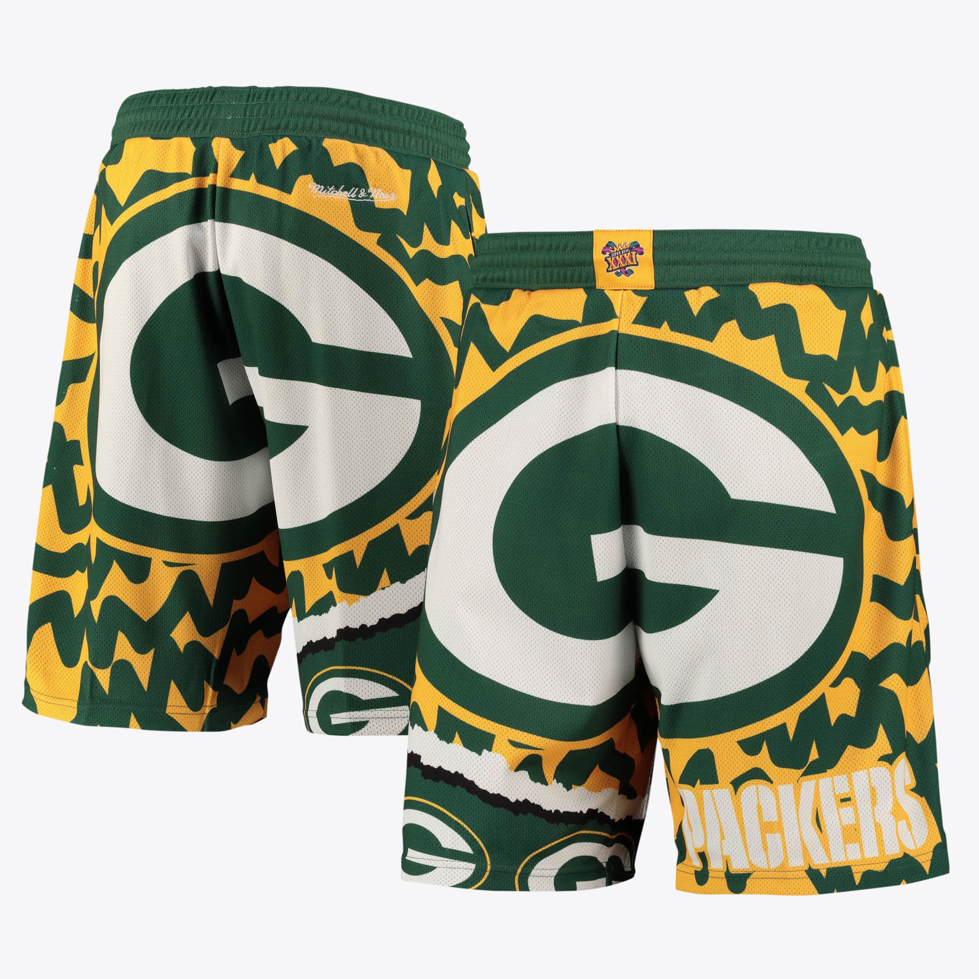 Green Bay Packers Mitchell & Ness Jumbrotron Sublimated Short - Herren