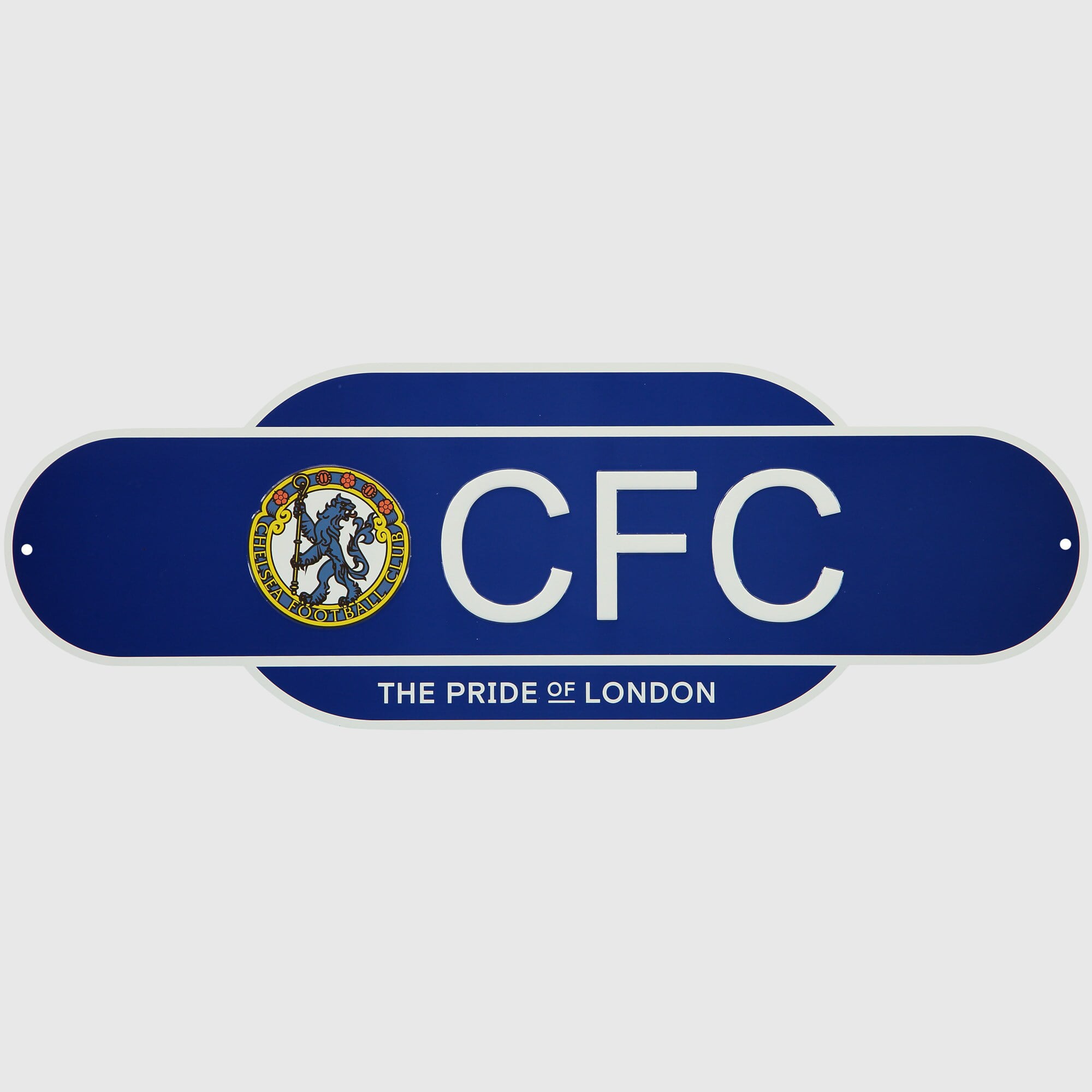 Chelsea Crest History Straßenschild aus Metall