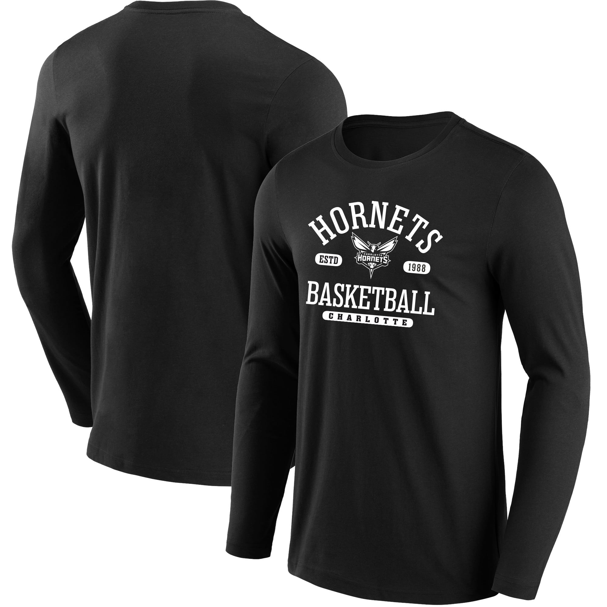 T-shirt a maniche lunghe con grafica Charlotte Hornets Calling Plays - Uomo