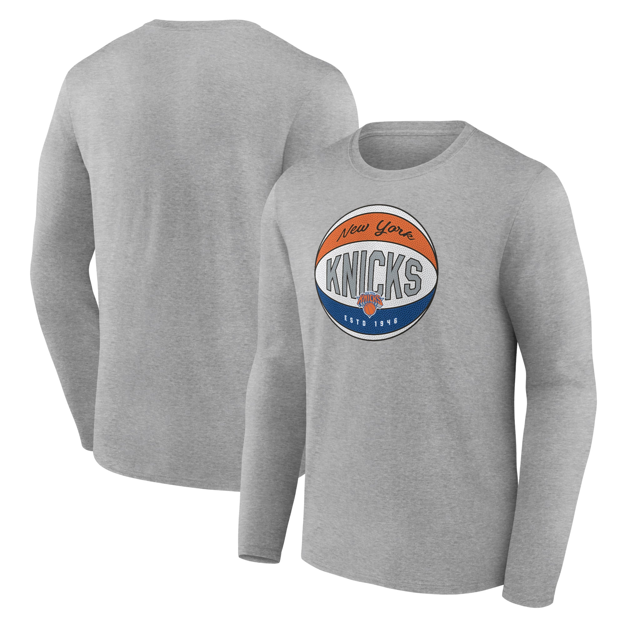 Camiseta de manga larga con gráfico Hard Color de los New York Knicks para hombre