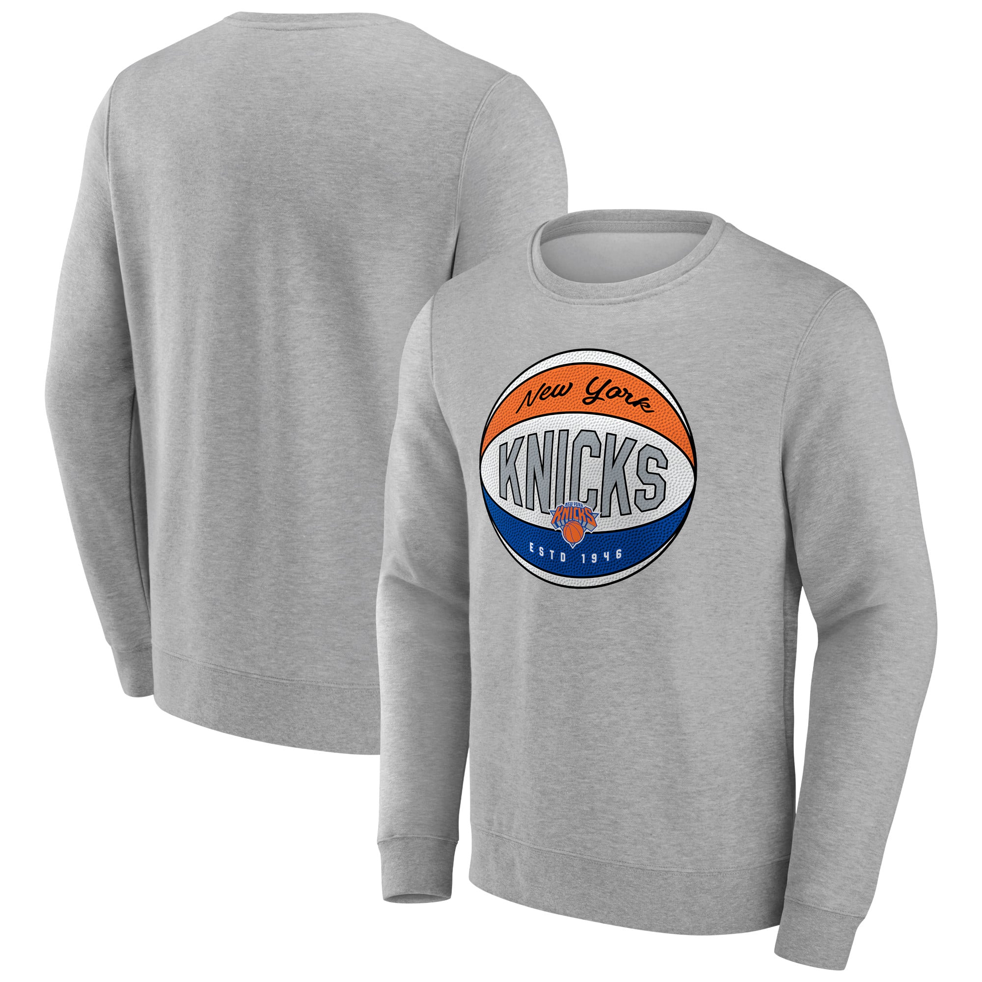 New York Knicks Hard Color Graphic Crew Sweatshirt - Herren