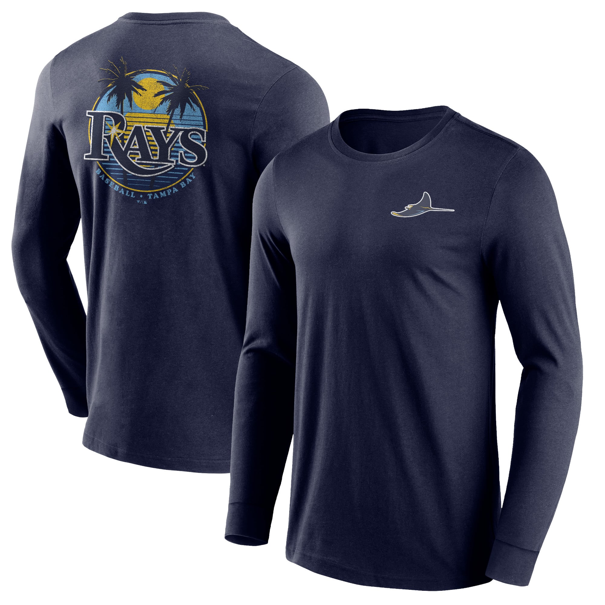 Tampa Bay Rays Baseball Hometown Graphic T-shirt a maniche lunghe - Uomo