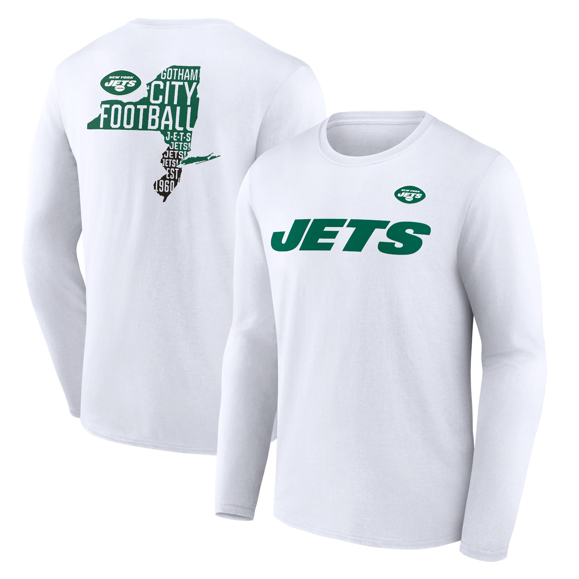 T-shirt à manches longues graphique Hometown Hot Shot des Jets de New York - Homme