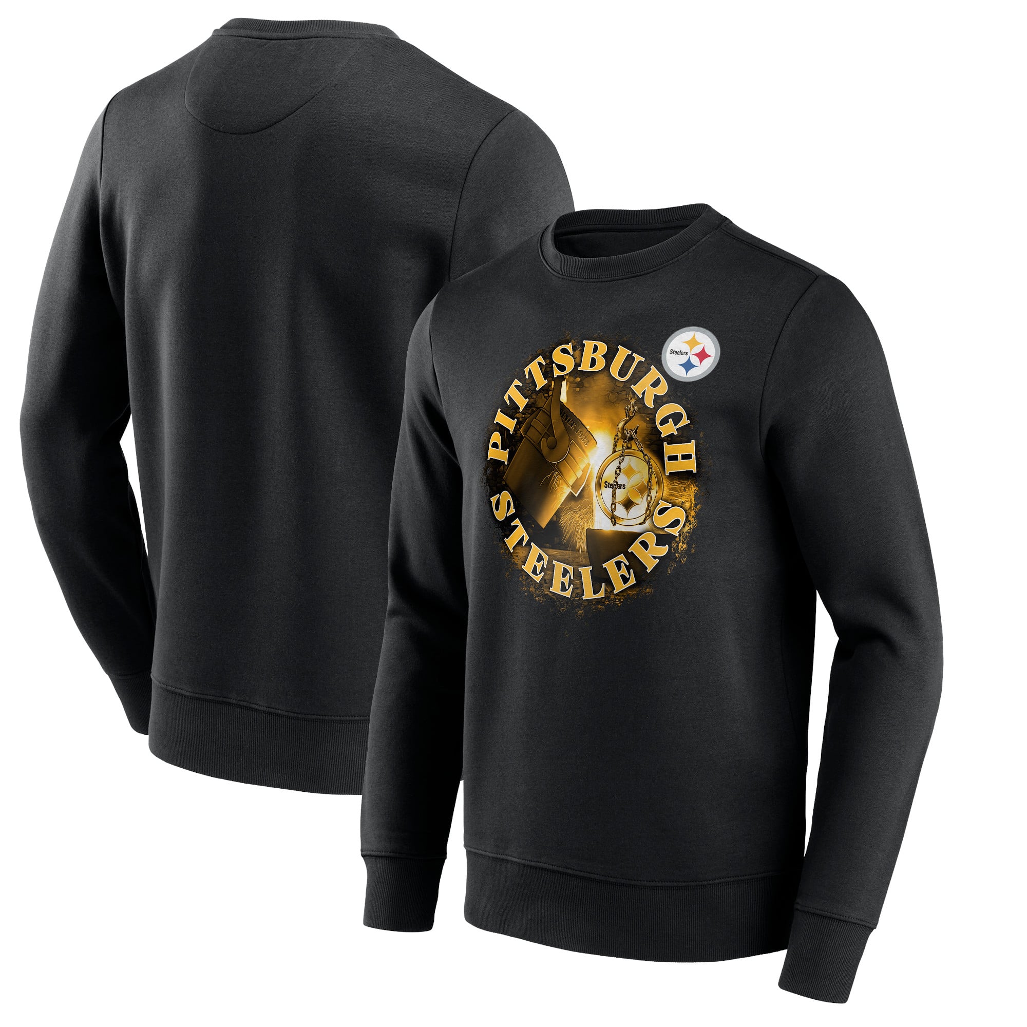 Felpa Pittsburgh Steelers True Classics Hometown Graphic Crew - Uomo