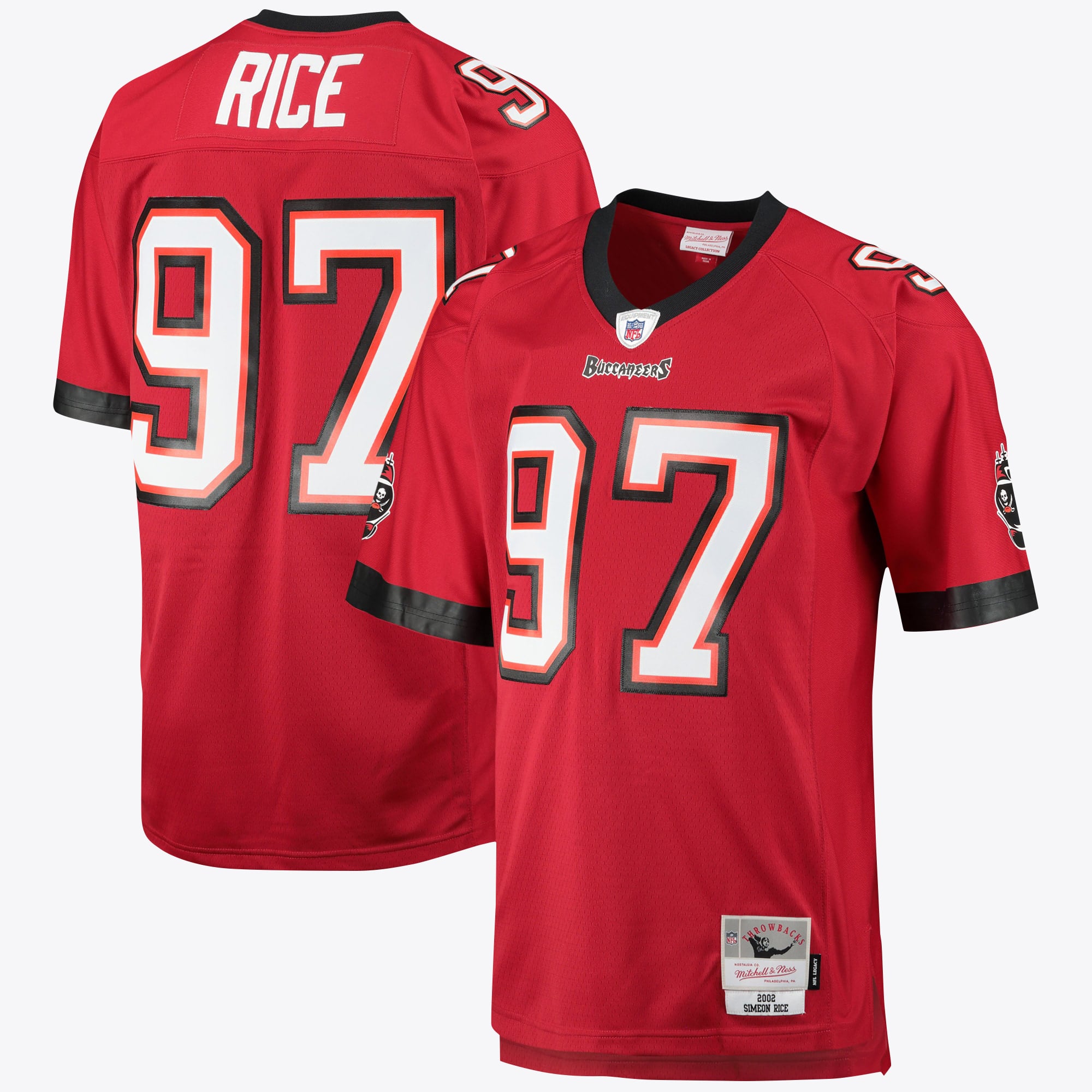 Simeon Rice Tampa Bay Buccaneers 2002 Mitchell & Ness Legacy Trikot – Rot