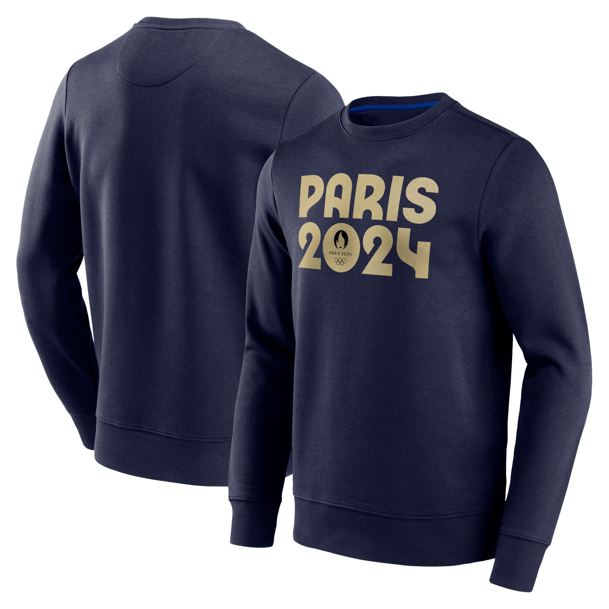 Felpa girocollo Essentials delle Olimpiadi di Parigi 2024 - Blu scuro