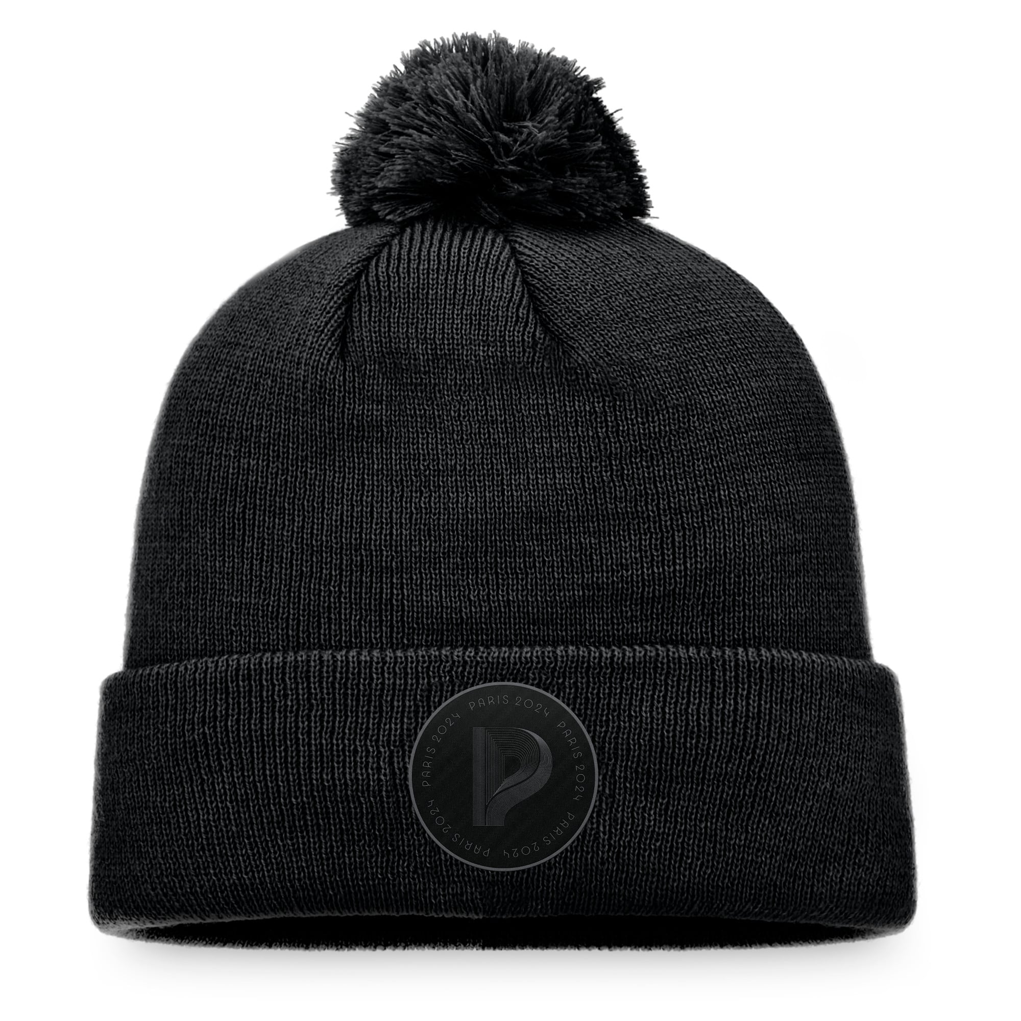 Bonnet à Pompon Jeux Olympiques de Paris 2024 – Noir