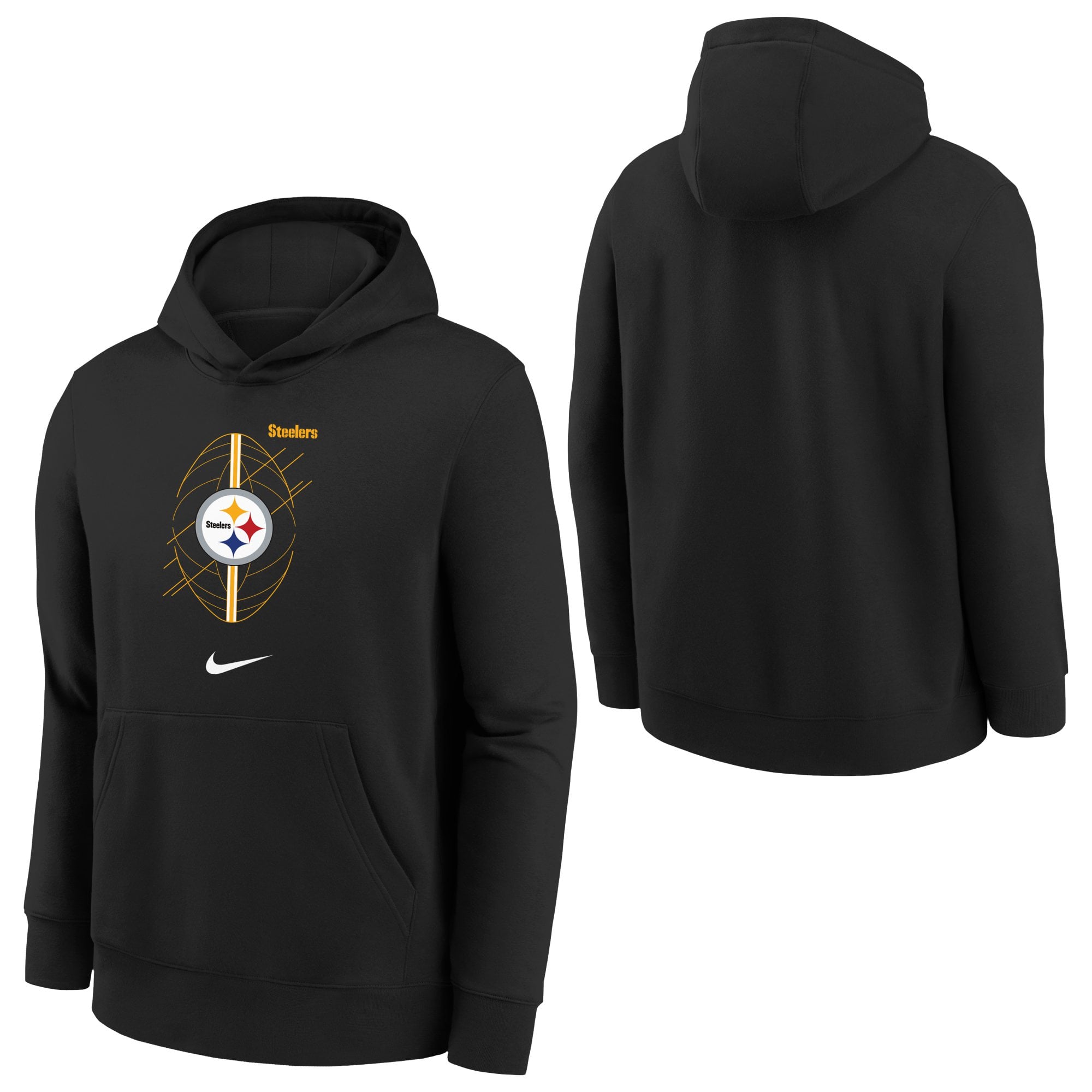 Pittsburgh Steelers Nike Icon Club Fleece Sweat à capuche - Noir - Jeunes