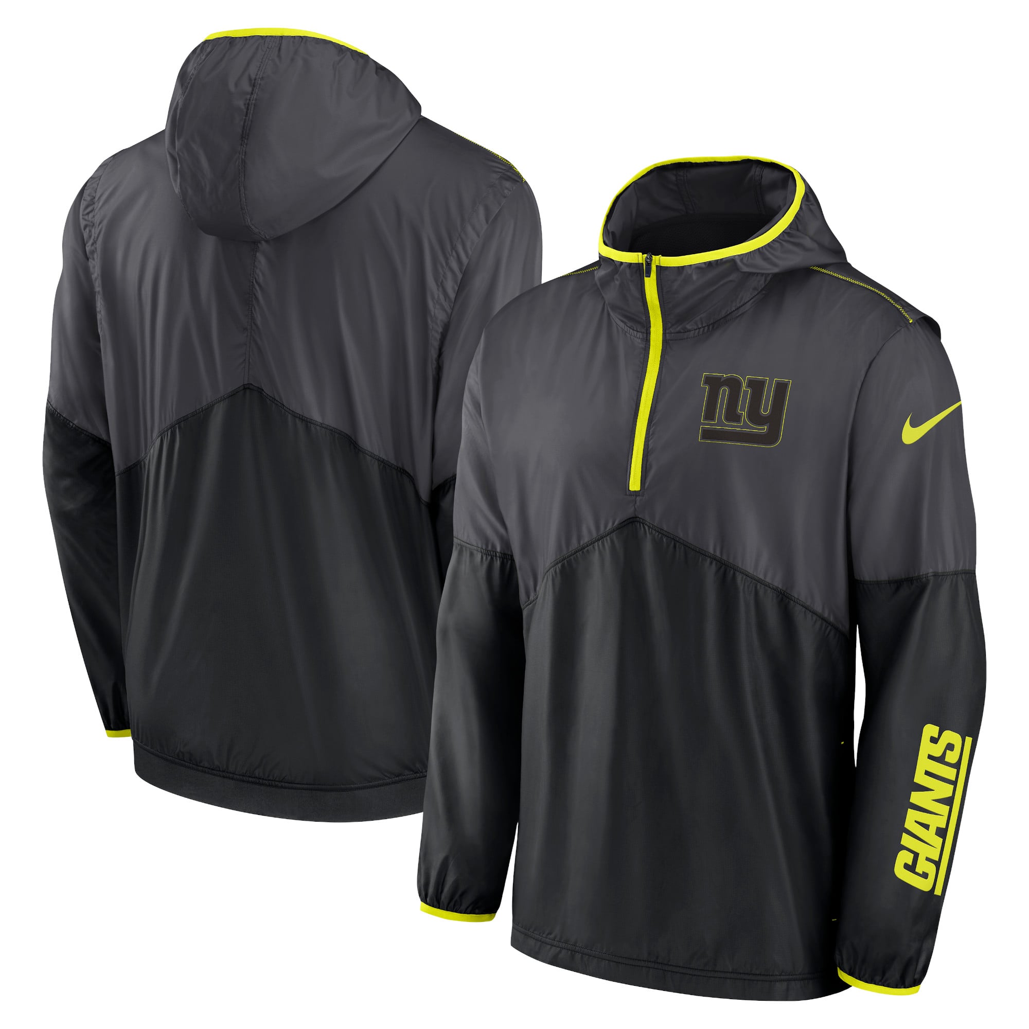 New York Giants Nike VOLT Woven Half Zip Jacket – Mens
