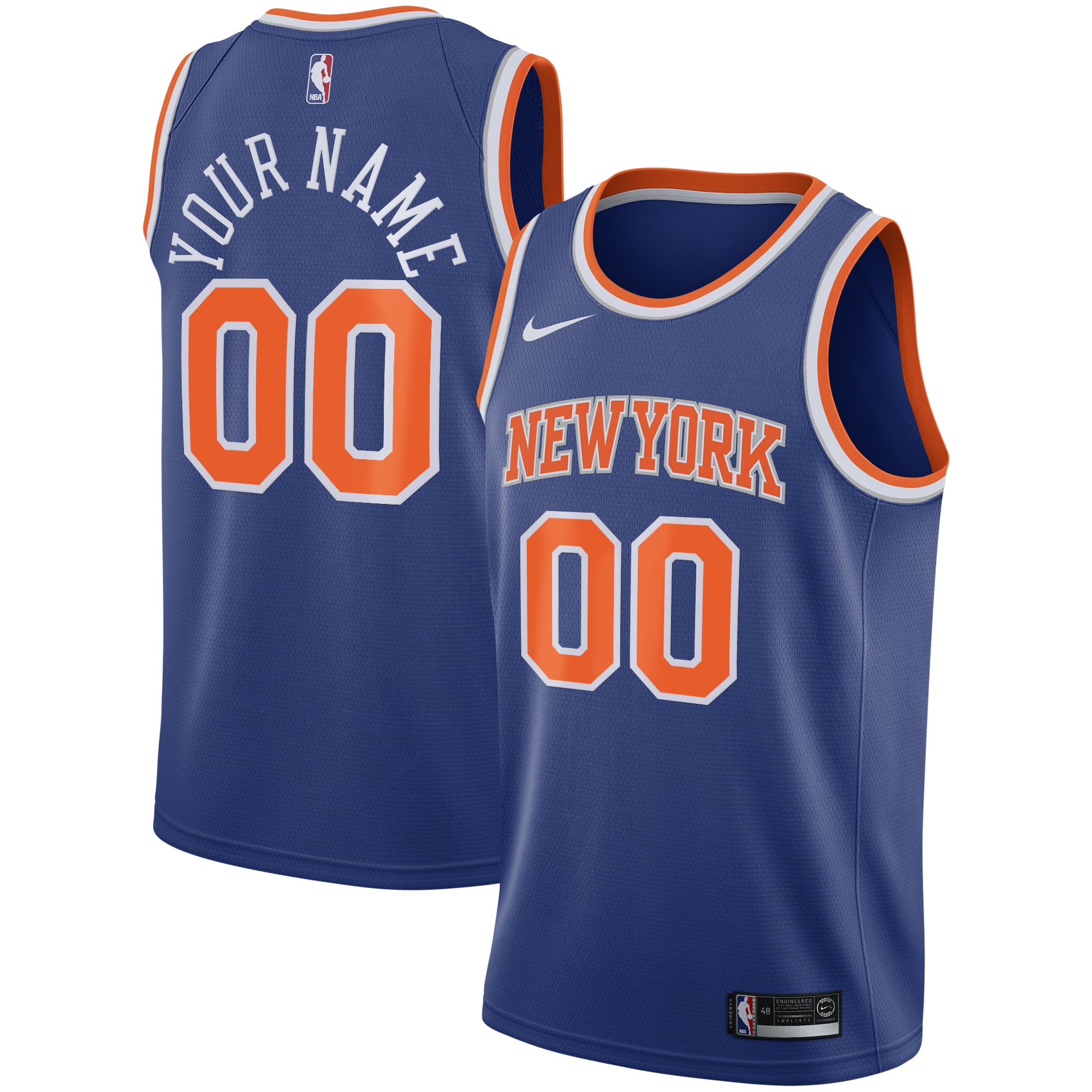 New York Knicks Nike Icon Swingman Trikot – Personalisiert – Jugendliche