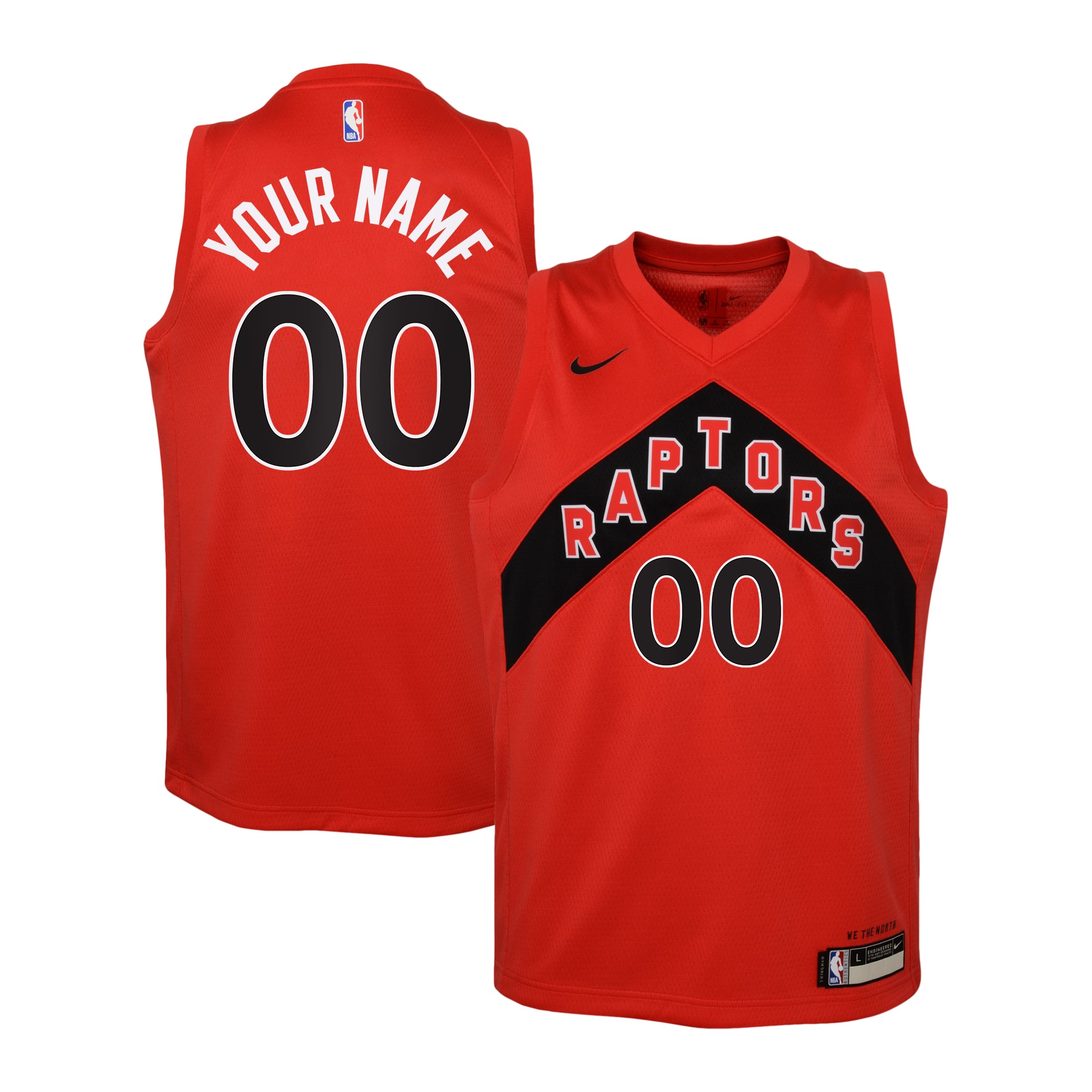 Camiseta Swingman Nike Icon del Toronto Raptors - Personalizado - Jóvenes