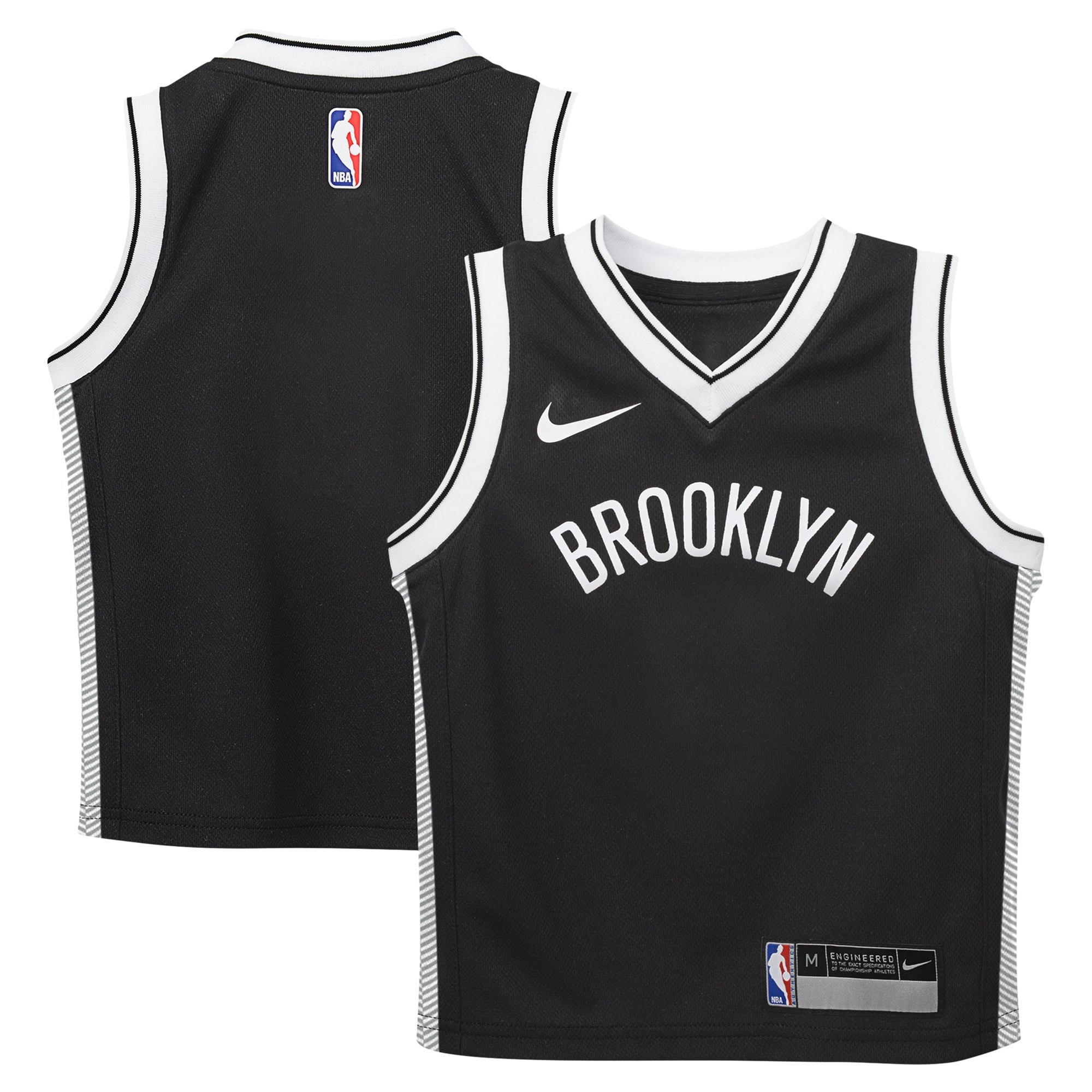 Réplica de camiseta Nike Icon de los Brooklyn Nets - Personalizada - Niños
