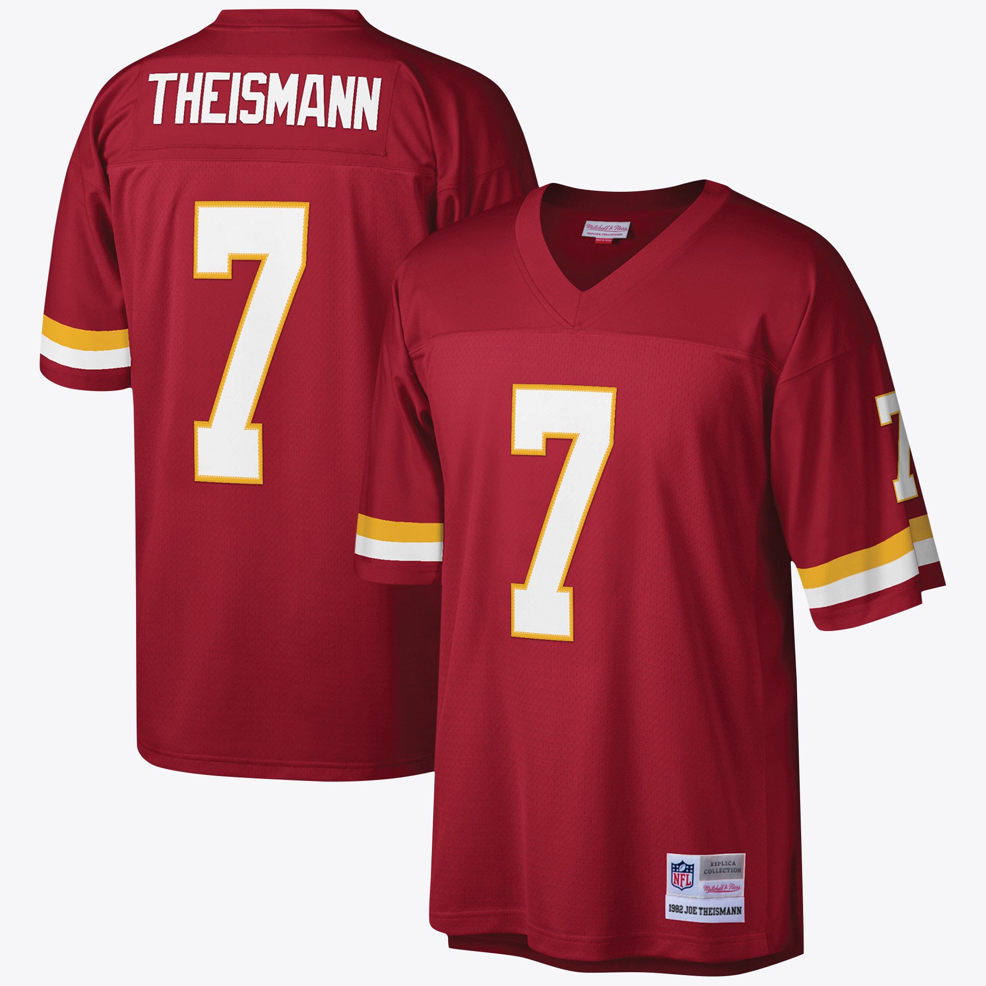 Joe Theismann Washington Football Team 1982 Mitchell & Ness Legacy Player Trikot – Burgunderrot