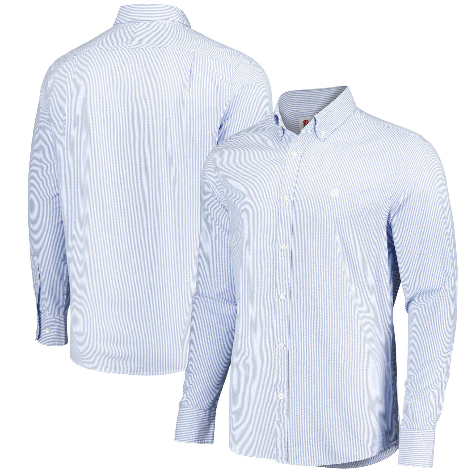 Camicia Oxford slim fit a righe blu di Charles Tyrwhitt, nazionale inglese di rugby.