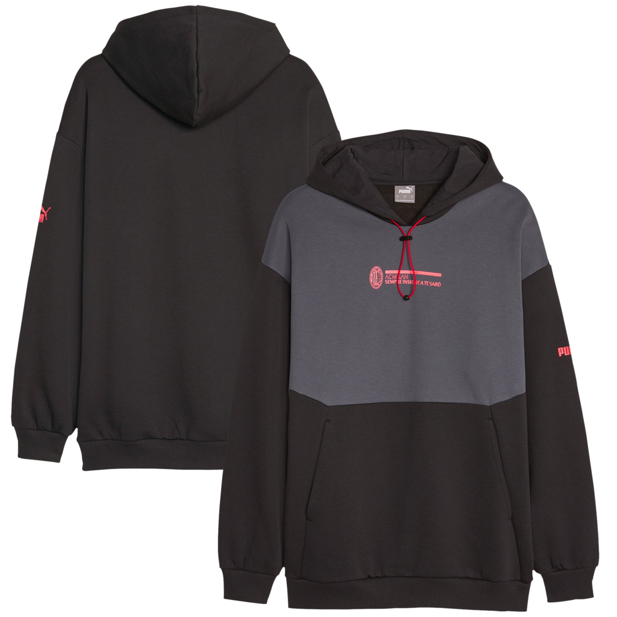 AC Milan Felpa con cappuccio Puma FtblCulture - Nera