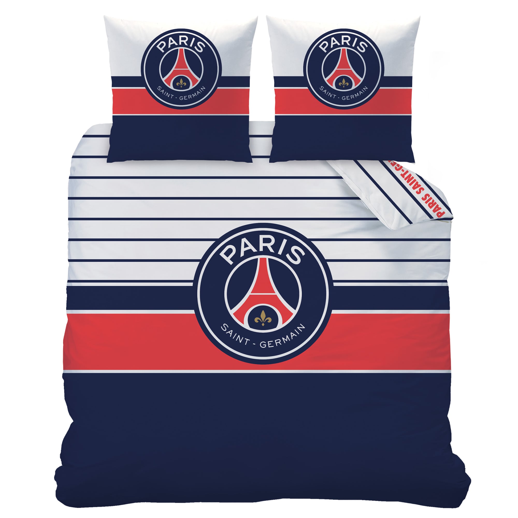 PSG Bettwäsche-Set - 240 x 220 + 2 63 x 63 - Logo Retro