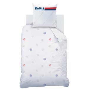 Parure de lit PSG - 140 x 200 + 63 x 63 - Retro White, vue 3