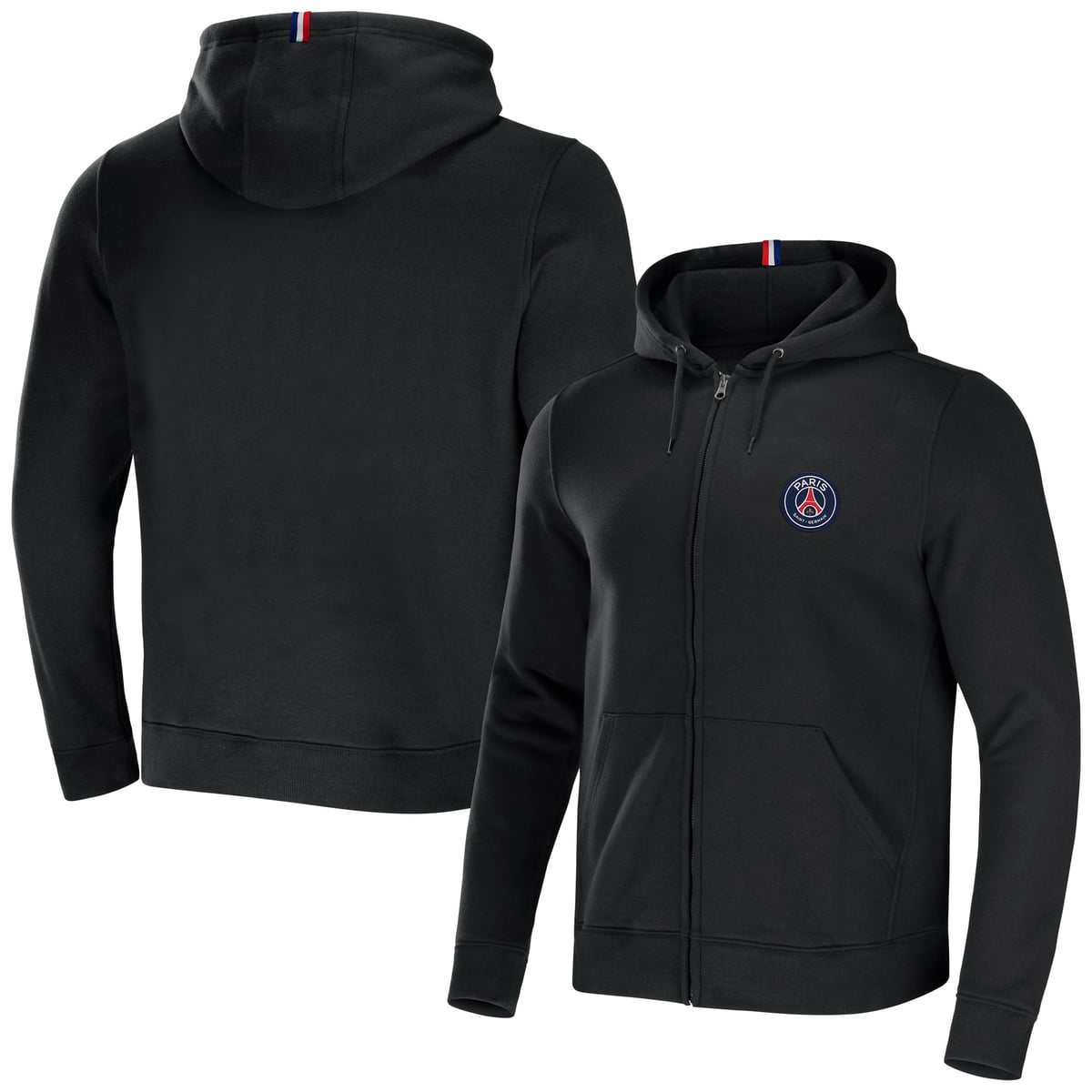 Sweat à capuche zippé PSG ESSENTIEL - Noir - Homme