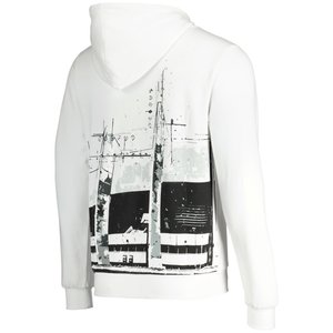 Sweat capuche PSG Parc Des Princes Oversize - Blanc - Homme, vue 4