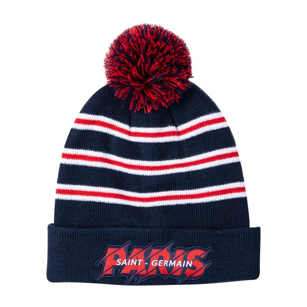 Bonnet PSG Core Pom - Bleu