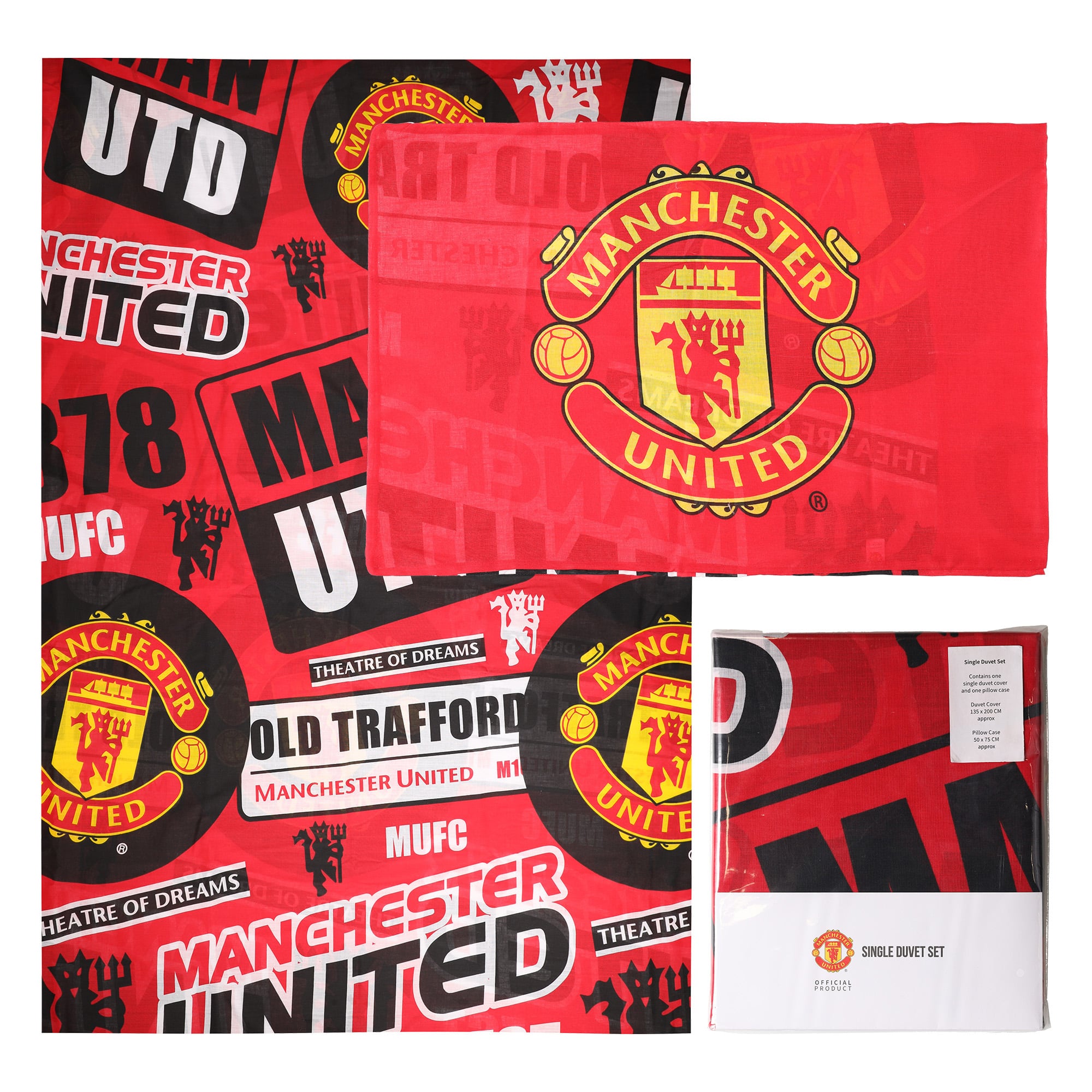 Set copripiumino patch Manchester United - Singolo