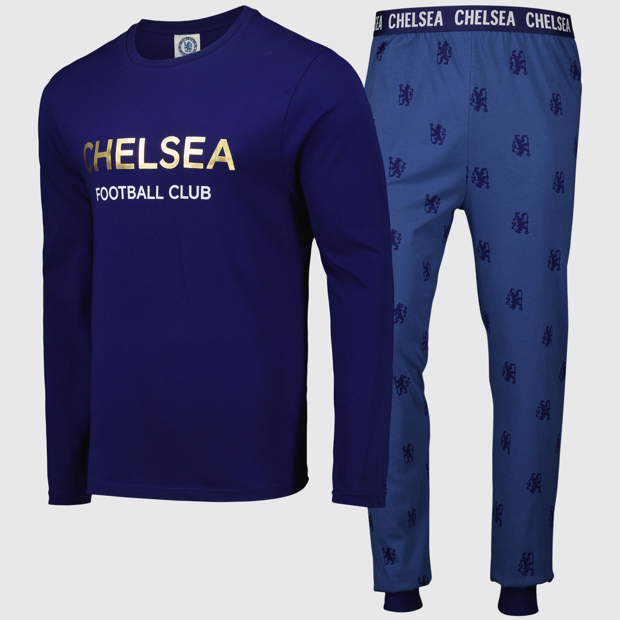 Chelsea Long Pant Lounge Set - Navy - Mens