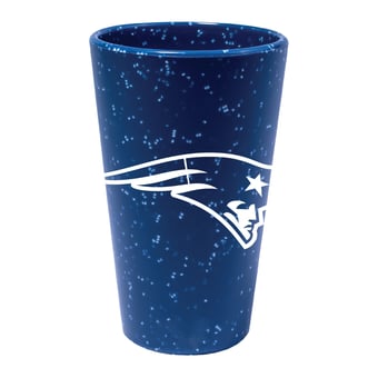 New England Patriots Colour Silicone Pint Glass - 16oz