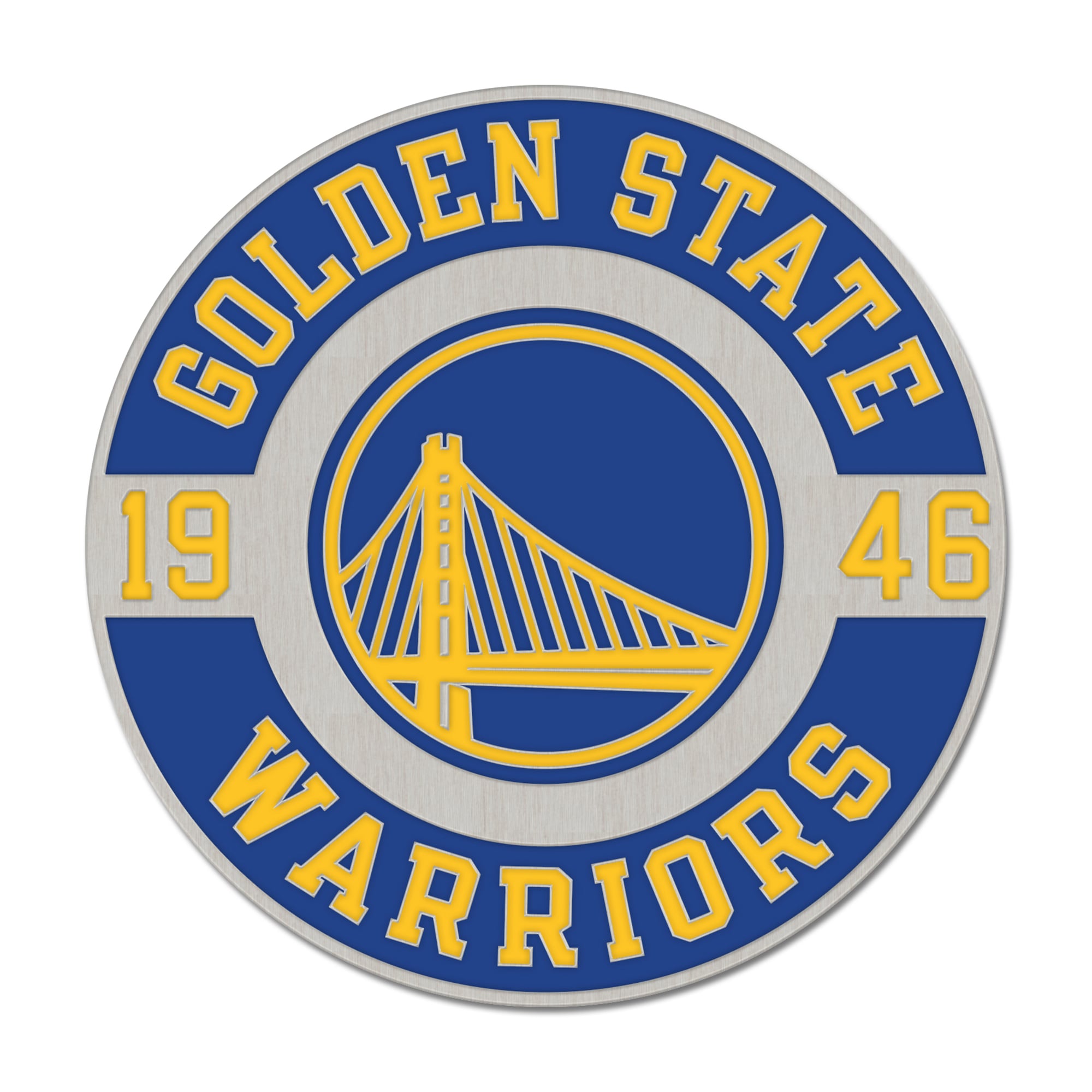 Insigne rond en pin Golden State Warriors