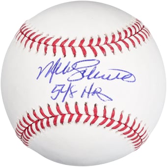 Mike Schmidt Philadelphia Phillies Autographed MLB Baseball with "548" Inscription