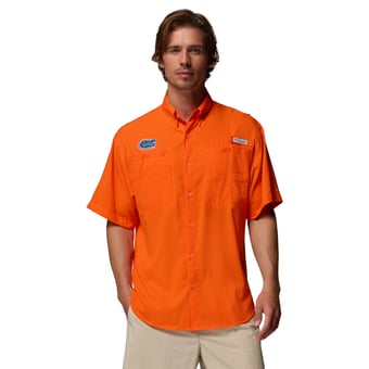 Men's Columbia Orange Florida Gators PFG Tamiami Shirt