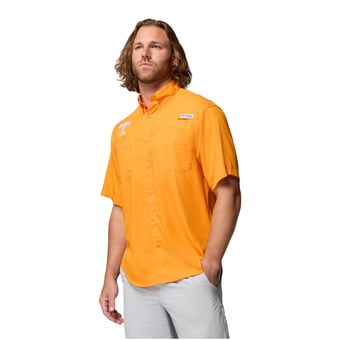 Men's Columbia Tenn Orange Tennessee Volunteers PFG Tamiami Shirt