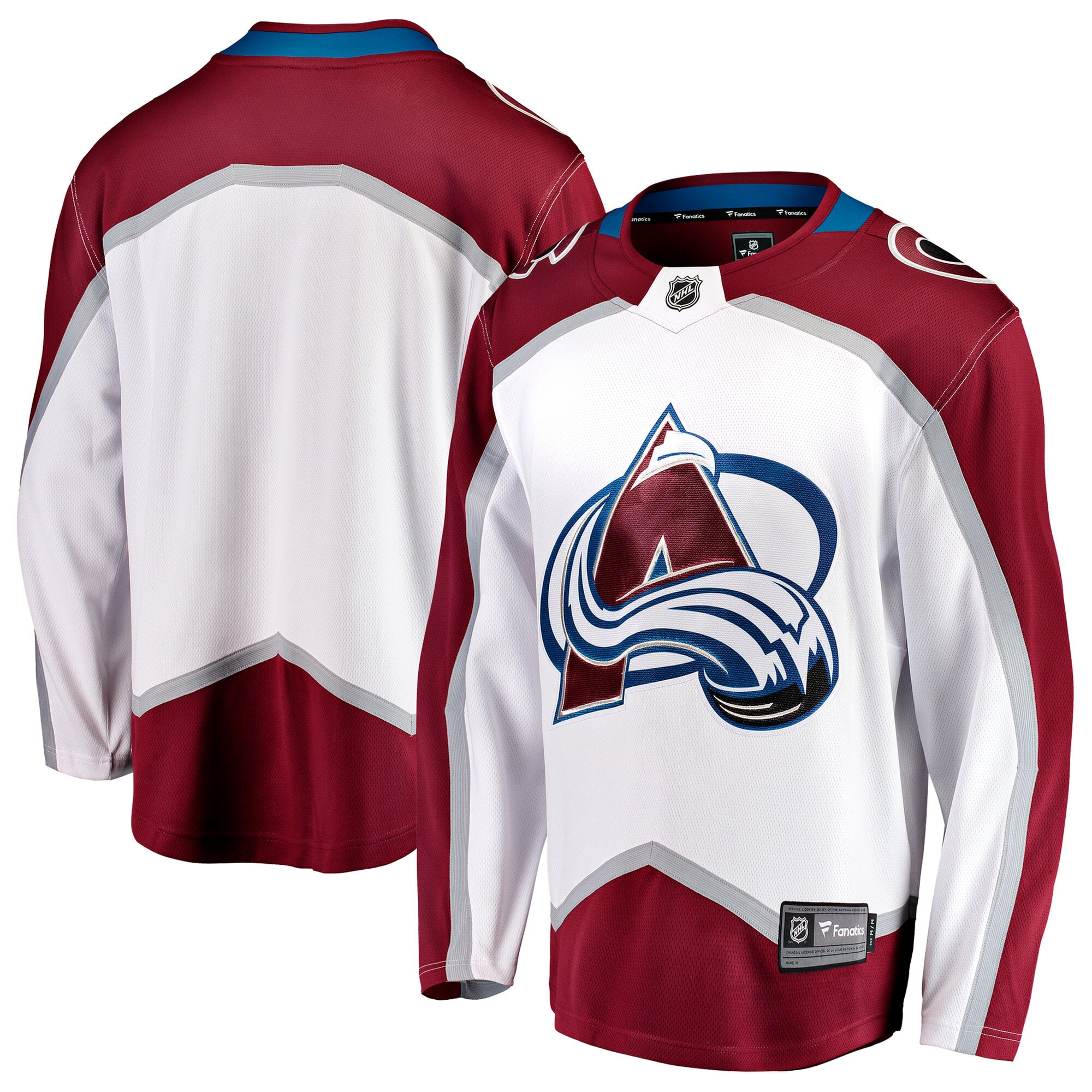 Men's Fanatics White Colorado Avalanche Away Breakaway Jersey