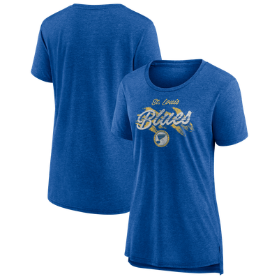 Women's Fanatics Royal St. Louis Blues Hit the Ice Tri-Blend T-Shirt