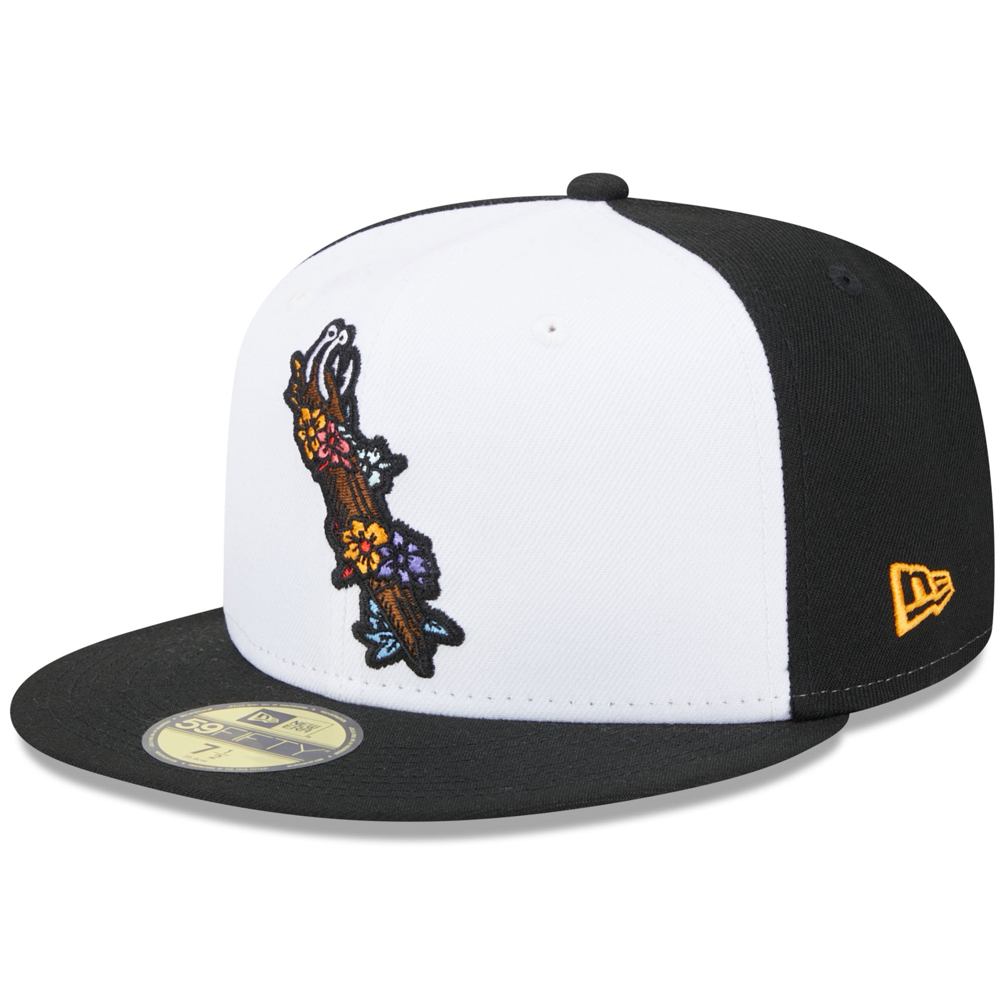 Men's New Era White Corpus Christi Hooks Theme Nights Día De Los Hooks 59FIFTY Fitted Hat